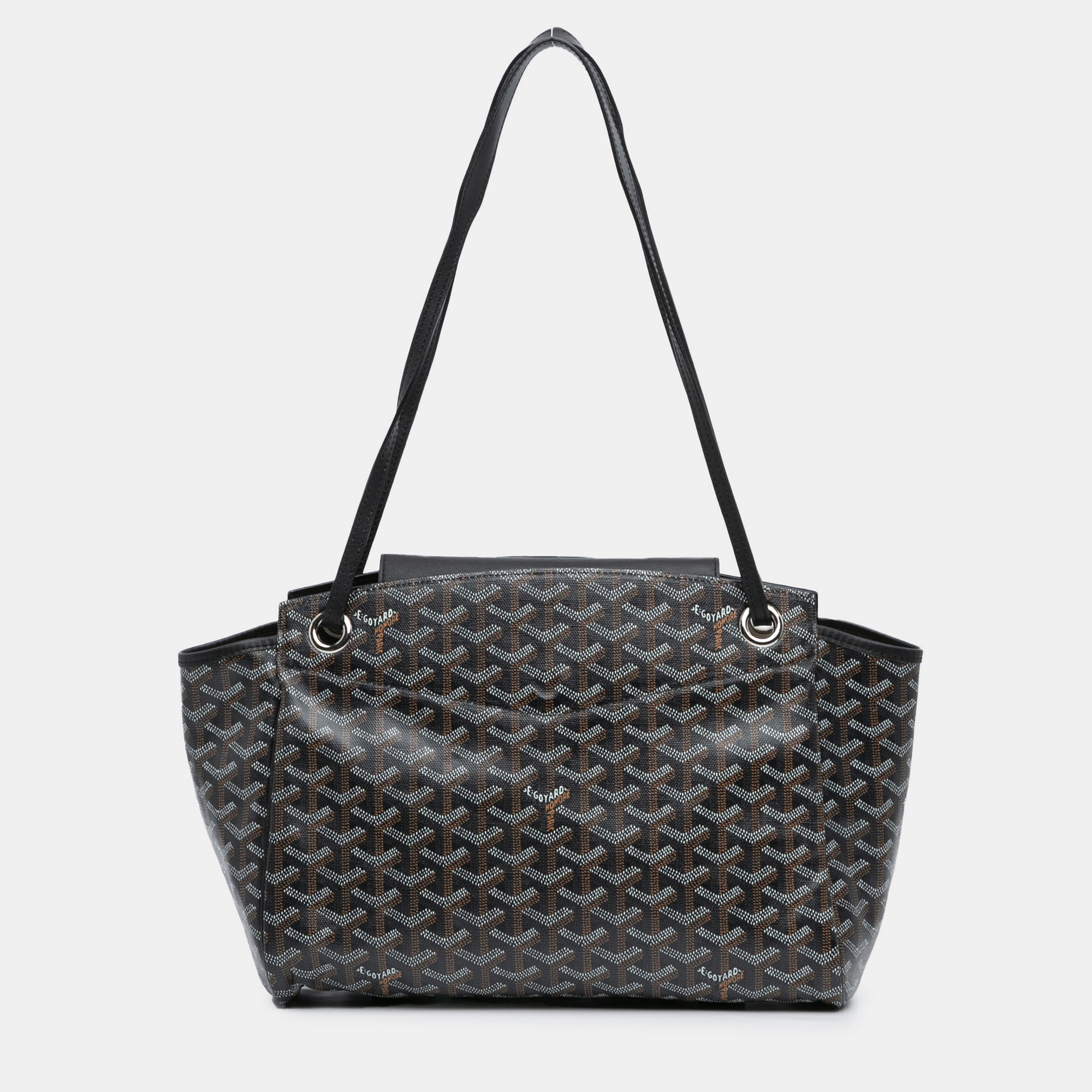 

Goyard Black Goyardine Rouette PM