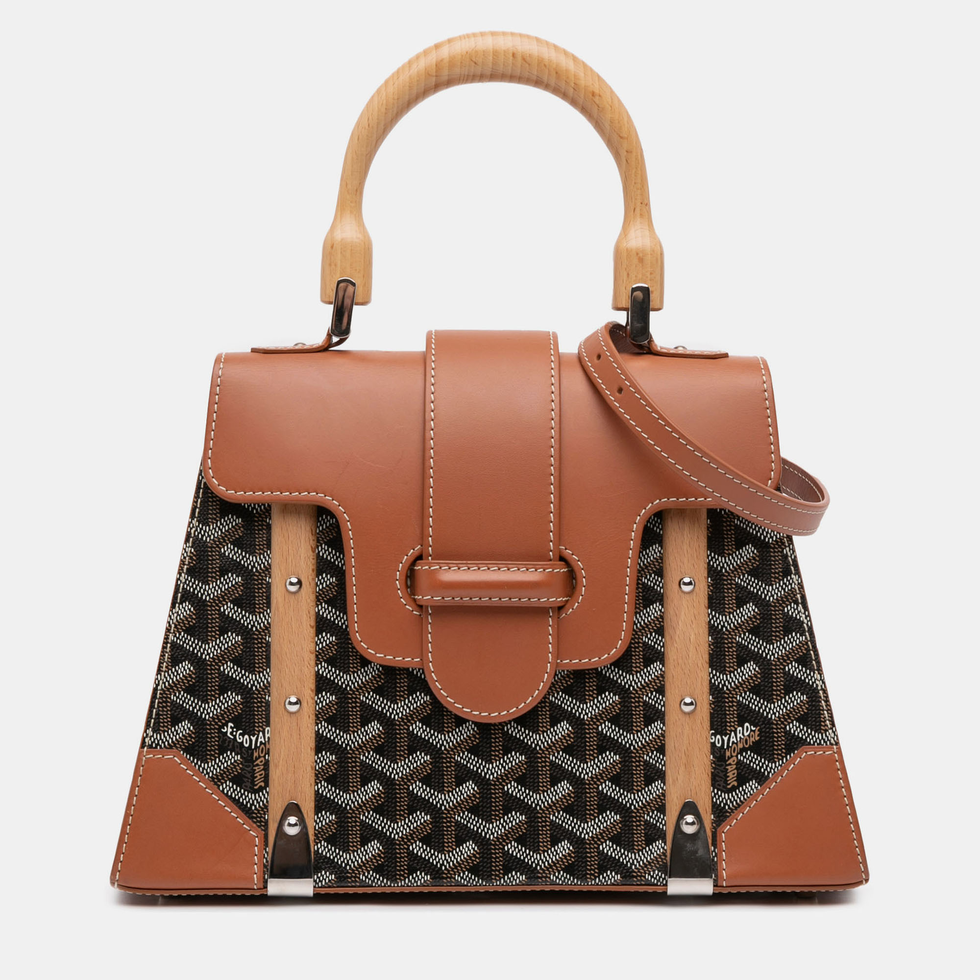 

Goyard Black Goyardine Saigon Structured PM