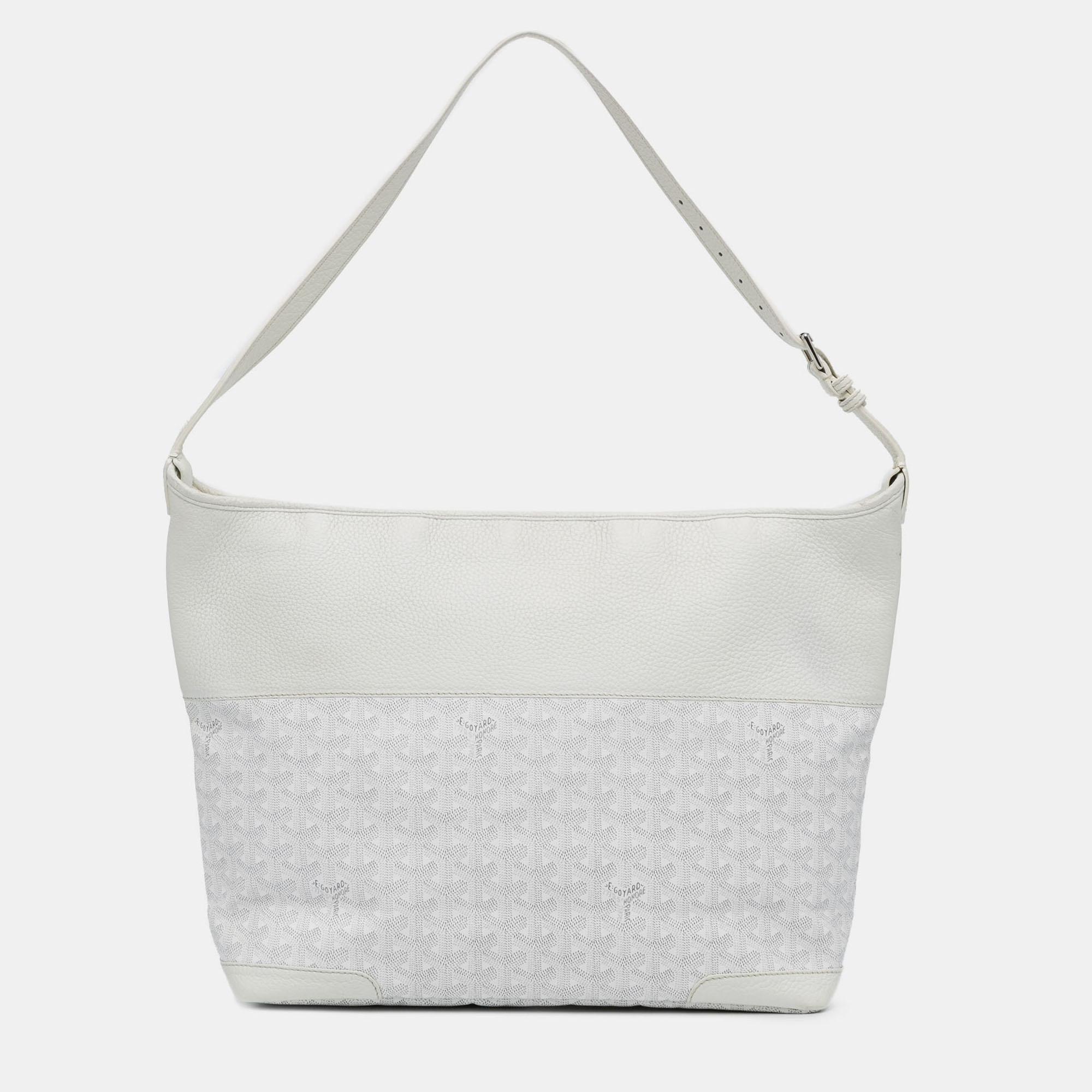 

Goyard White Goyardine Grenadine Hobo