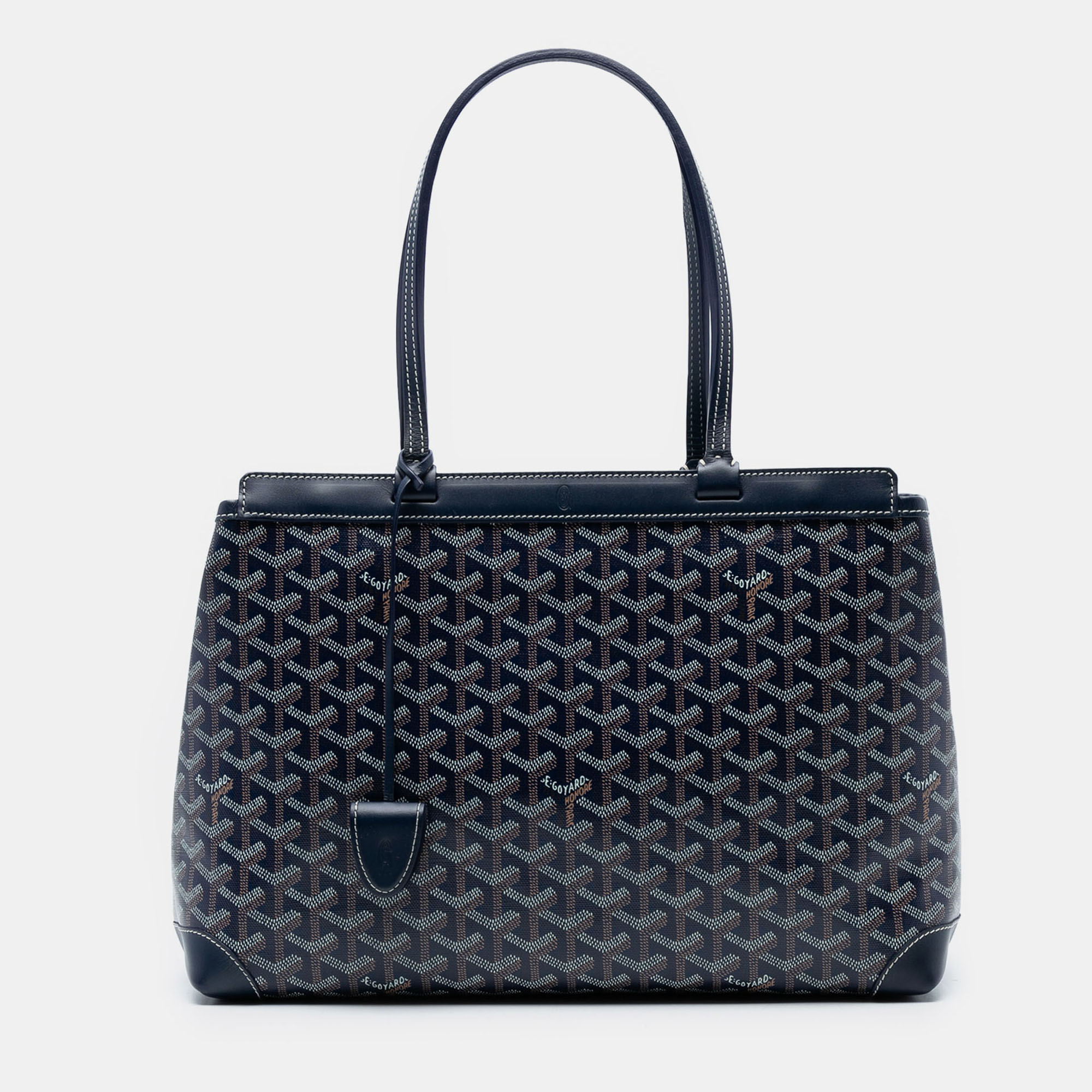 

Goyard Blue Goyardine Bellechasse PM