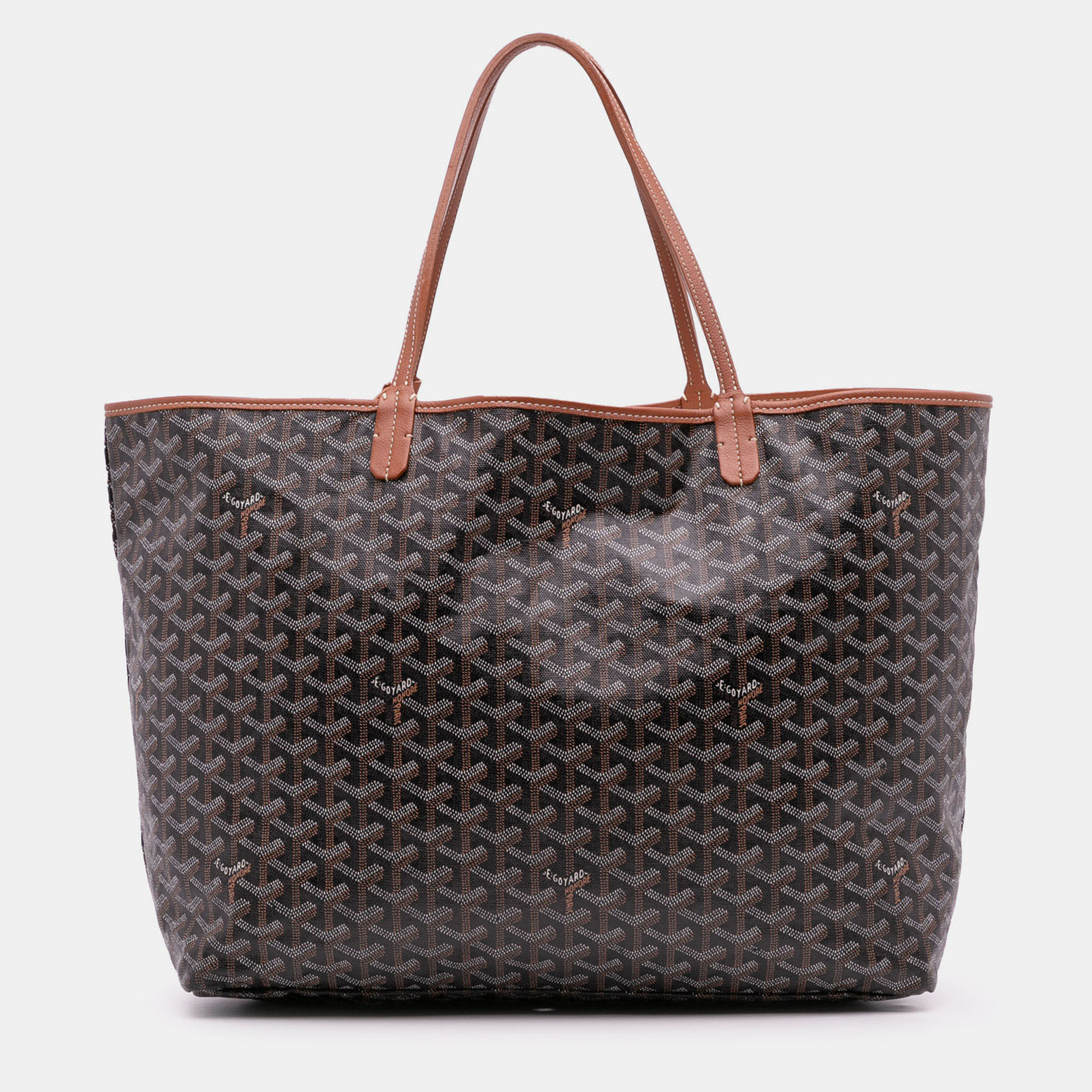 

Goyard Black Brown Goyardine Saint Louis GM