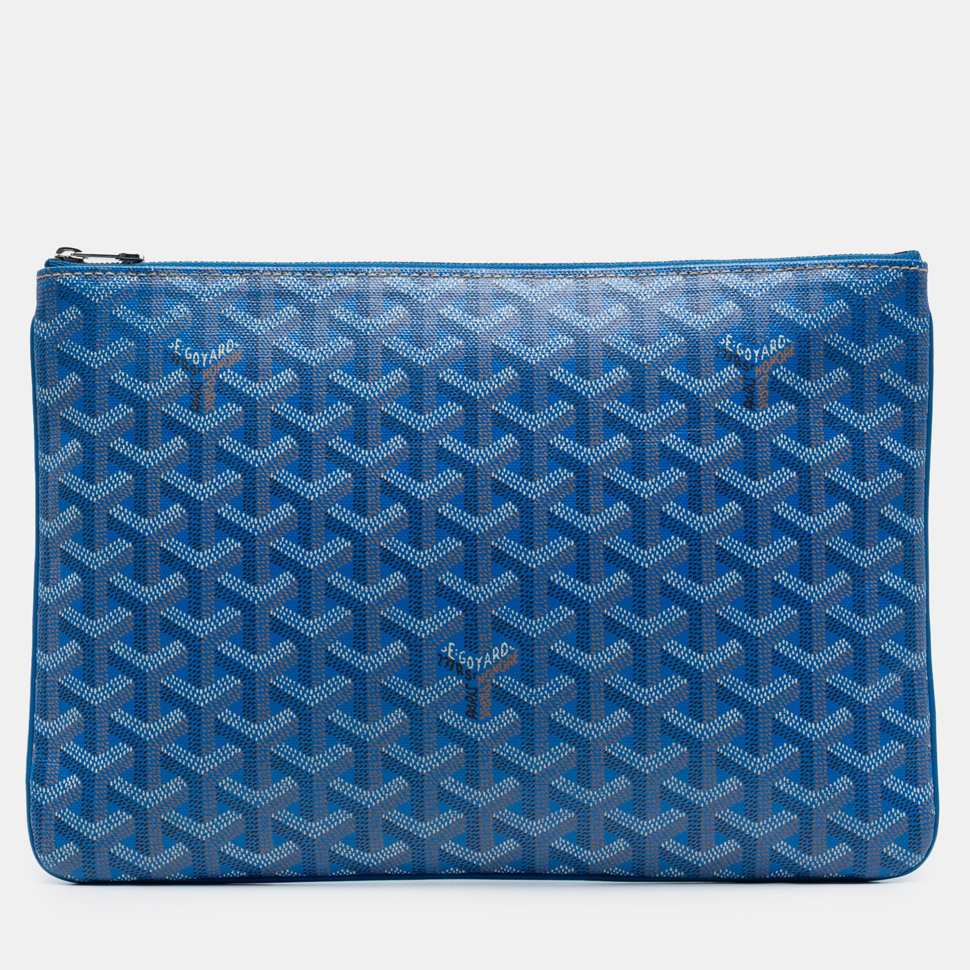 

Goyard Blue Goyardine Senat MM