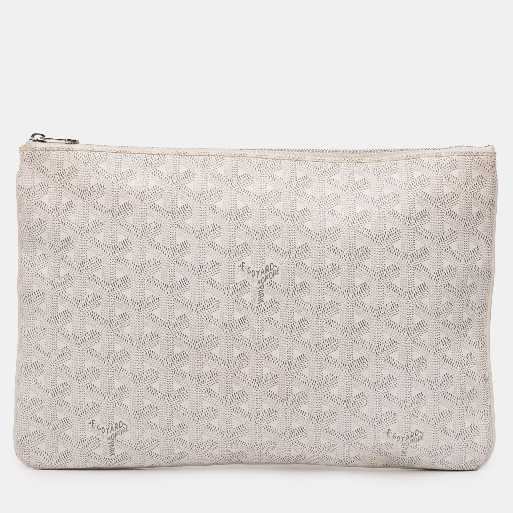 

Goyard White Goyardine Senat MM