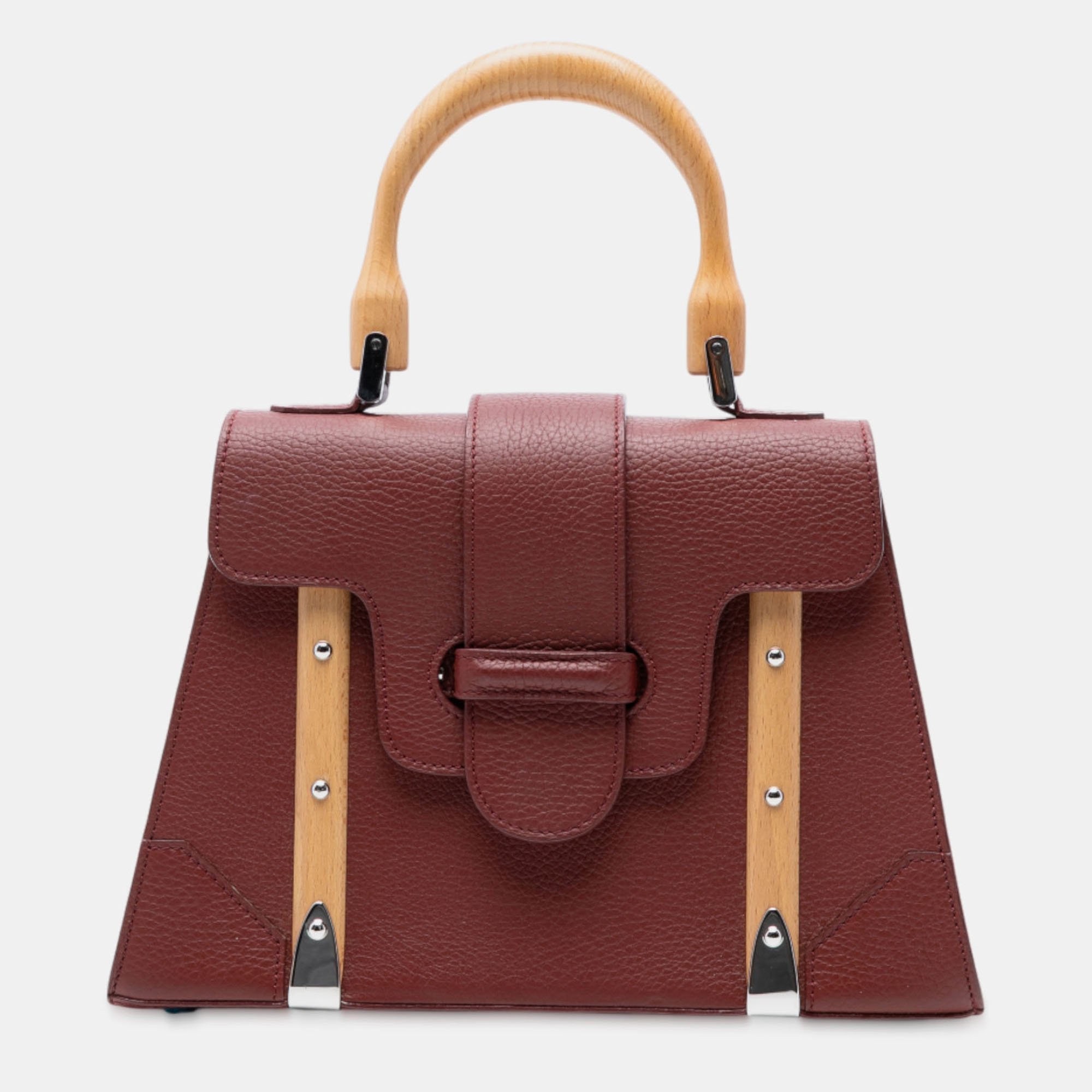 

Goyard Red Leather Saigon Structured PM