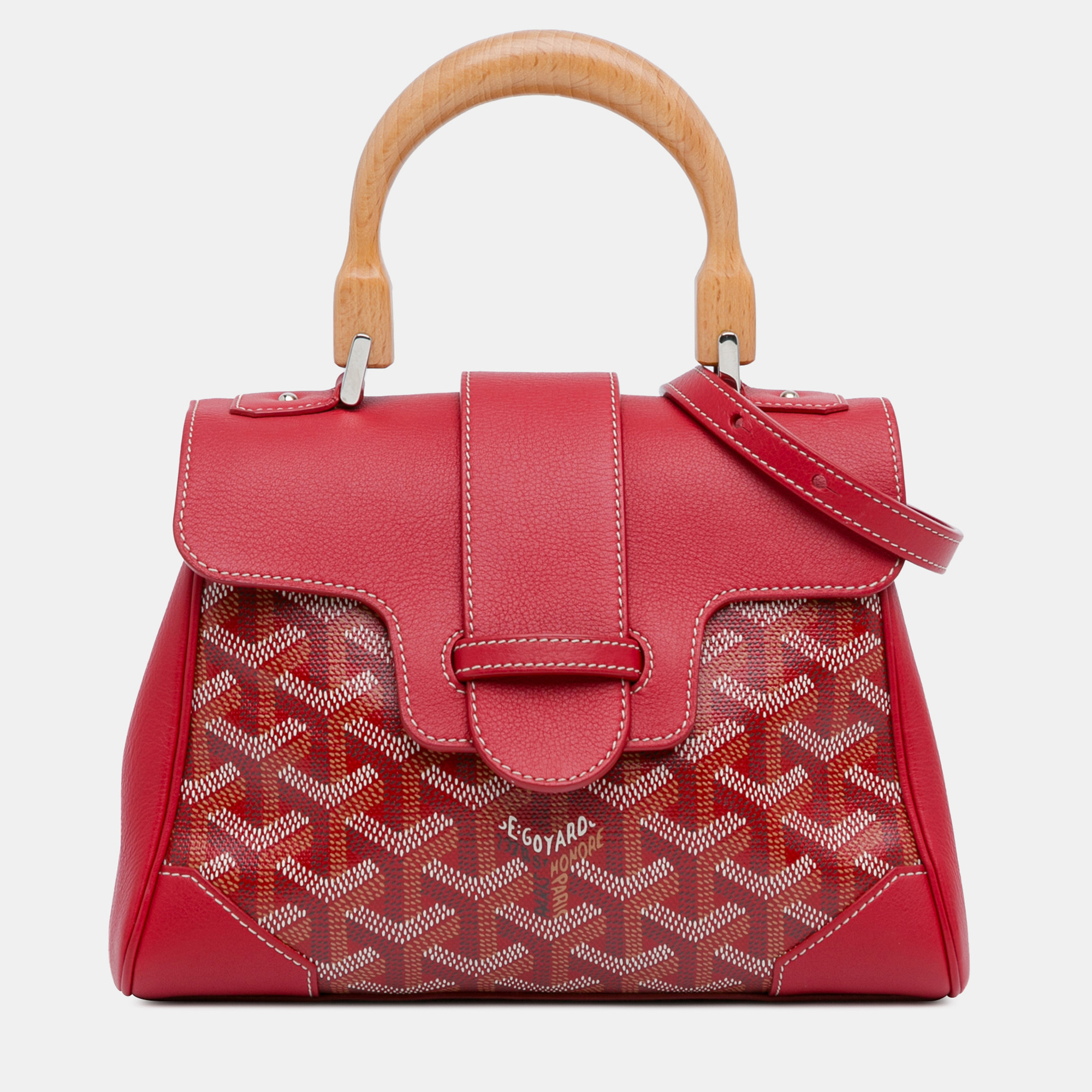 

Goyard Red Mini Goyardine Saigon Souple