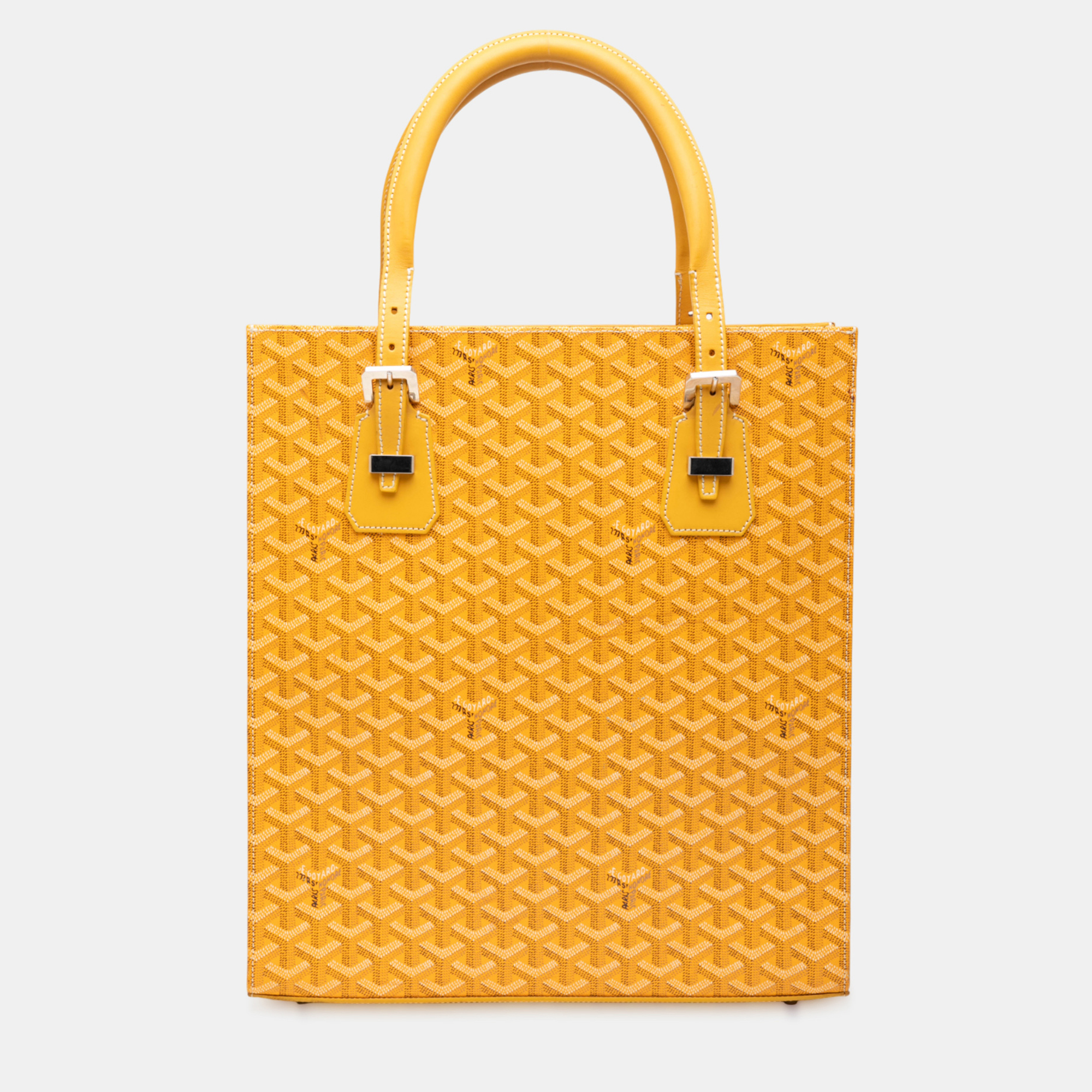 

Goyard Yellow Goyardine Comores Tote GM