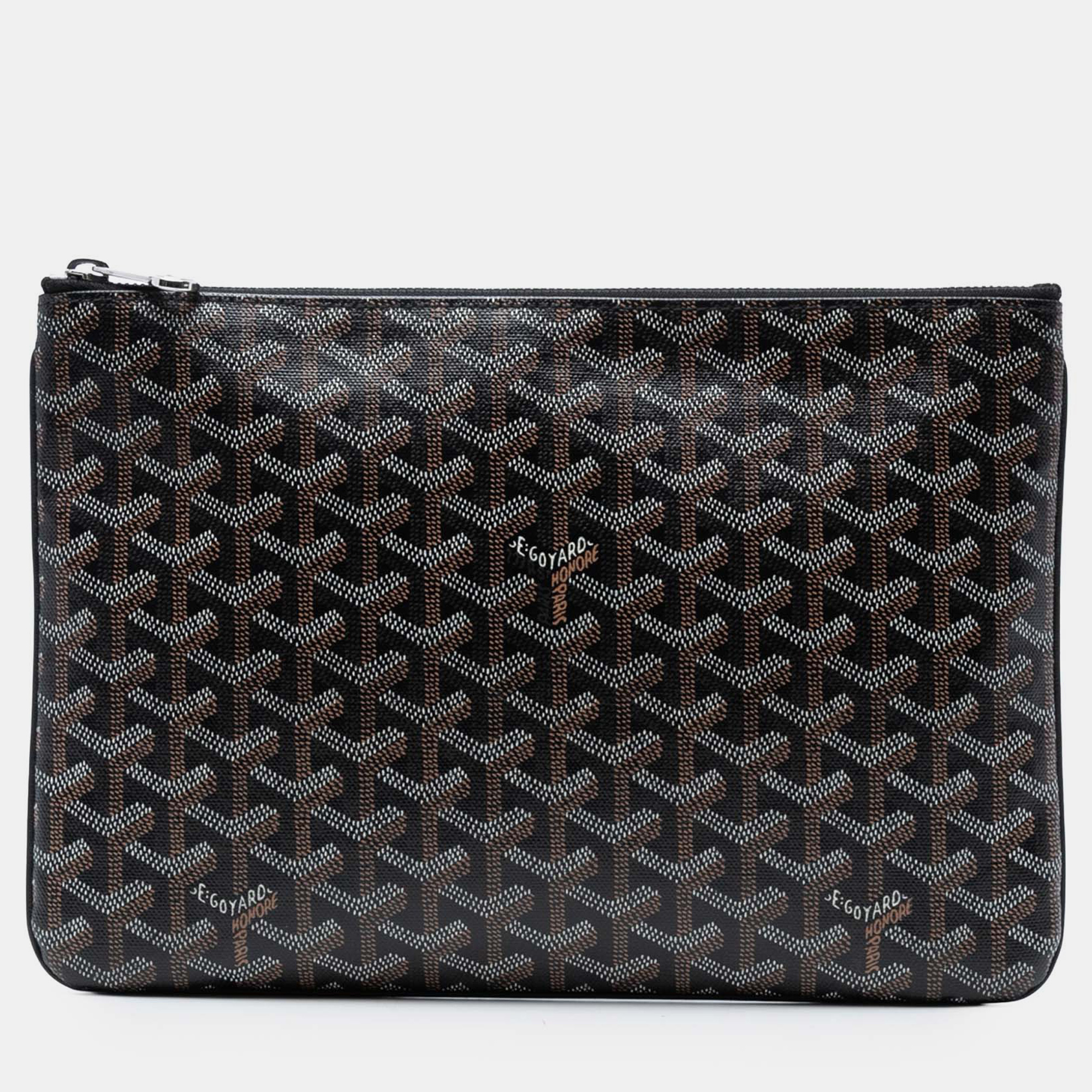 

Goyard Black Goyardine Senat MM