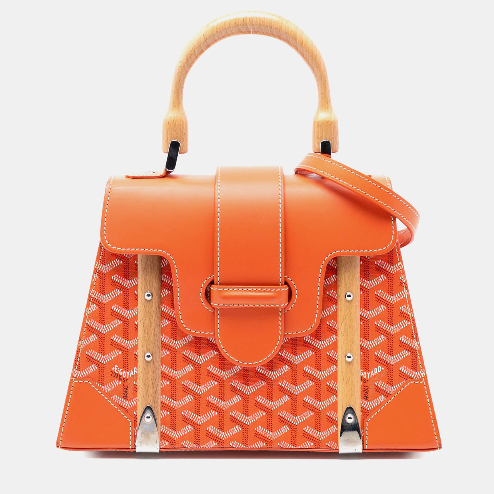 

Goyard Orange Goyardine Saigon Structured PM