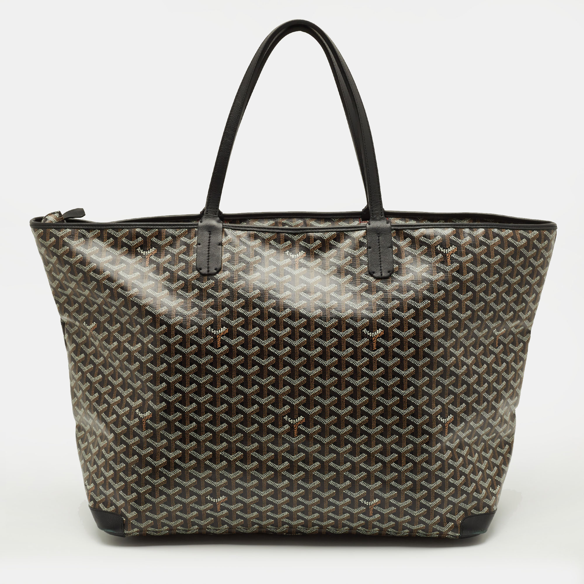 

Goyard Artois GM Black Goyardine Coated Canvas and Leather Duffel Bag