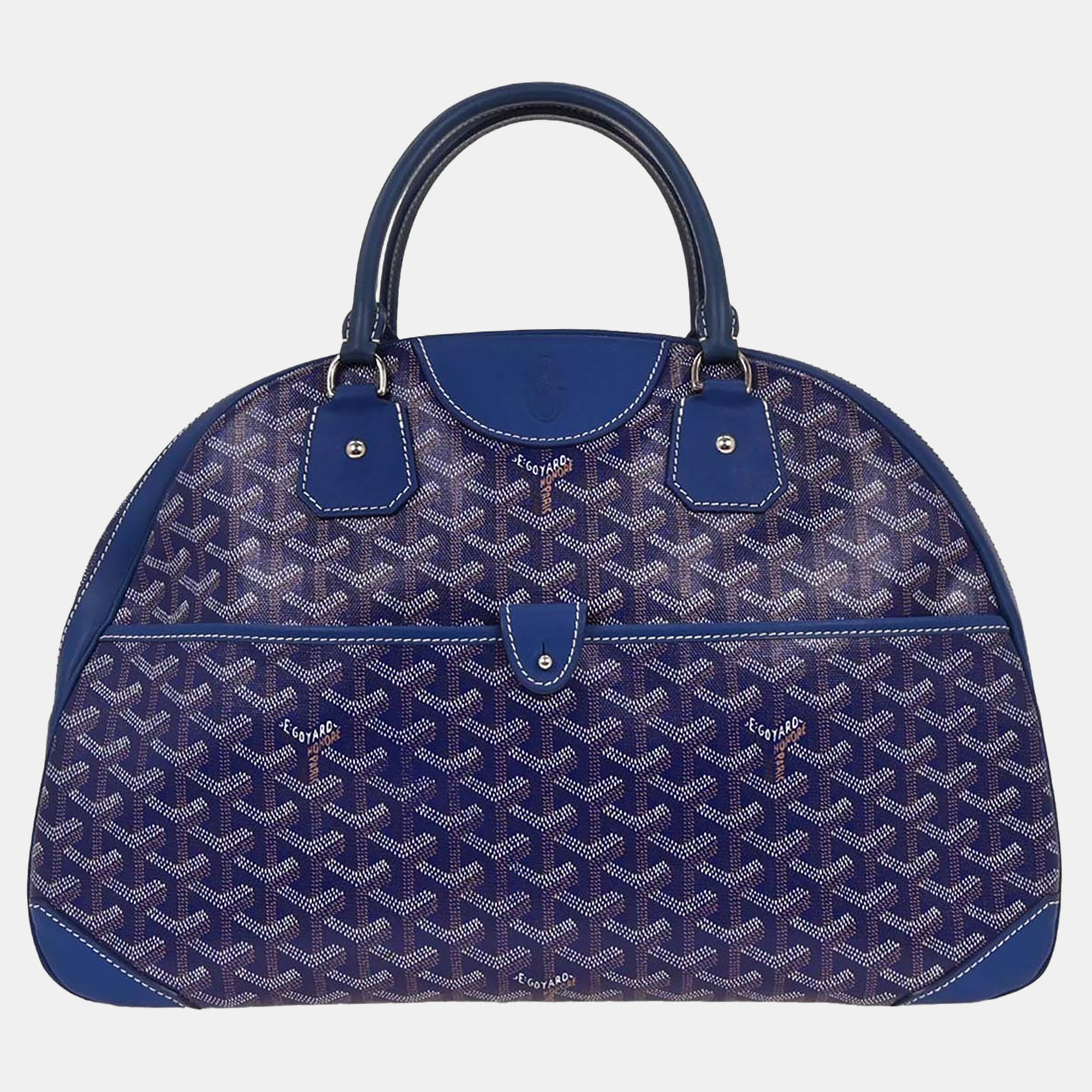 Pre-owned Goyard Blue Saint Jeanne Gm Handbag