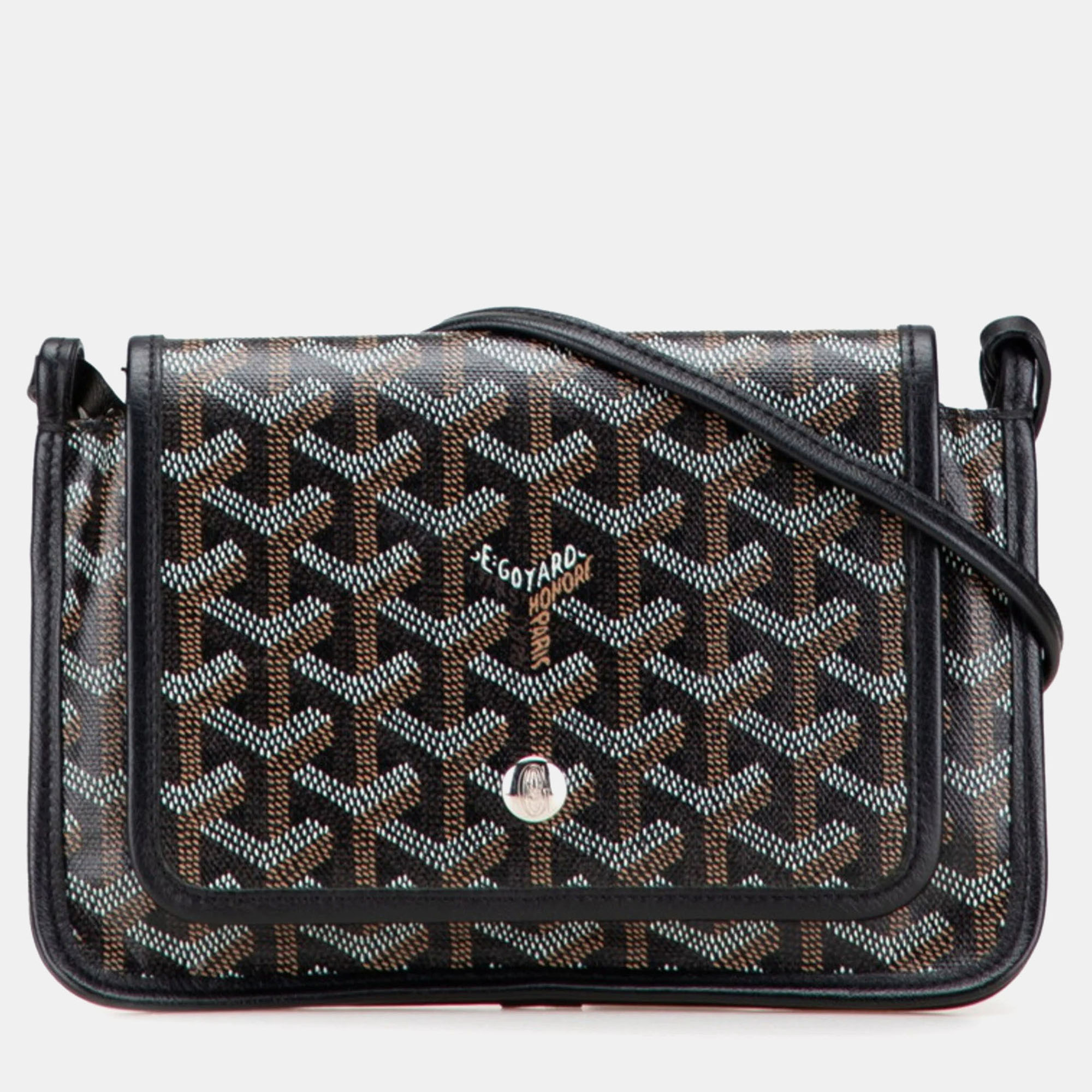 

Goyard Plumet Pouch Wallet Black Leather