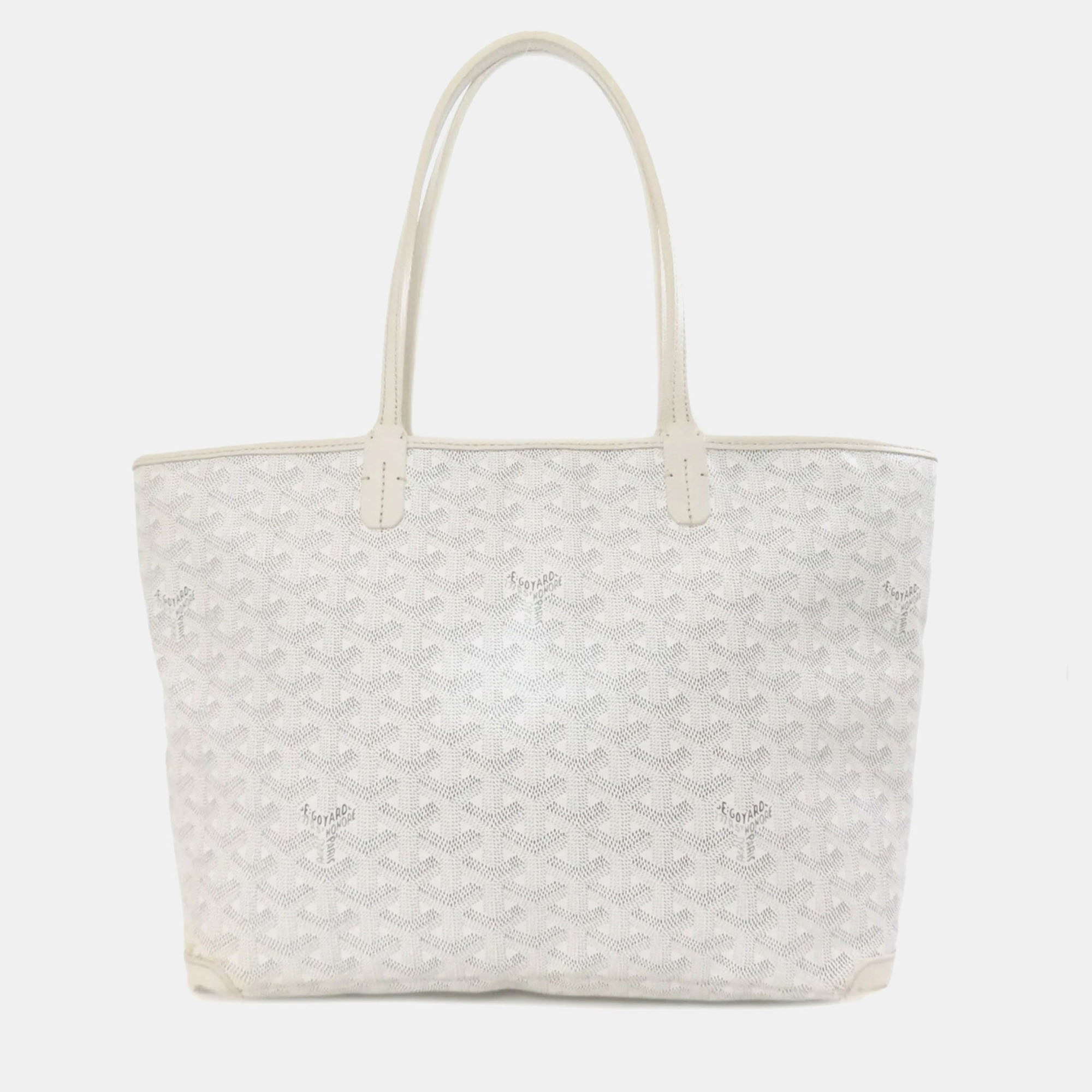 

Goyard Artois Pm Tote Bag Coated Canvas, White
