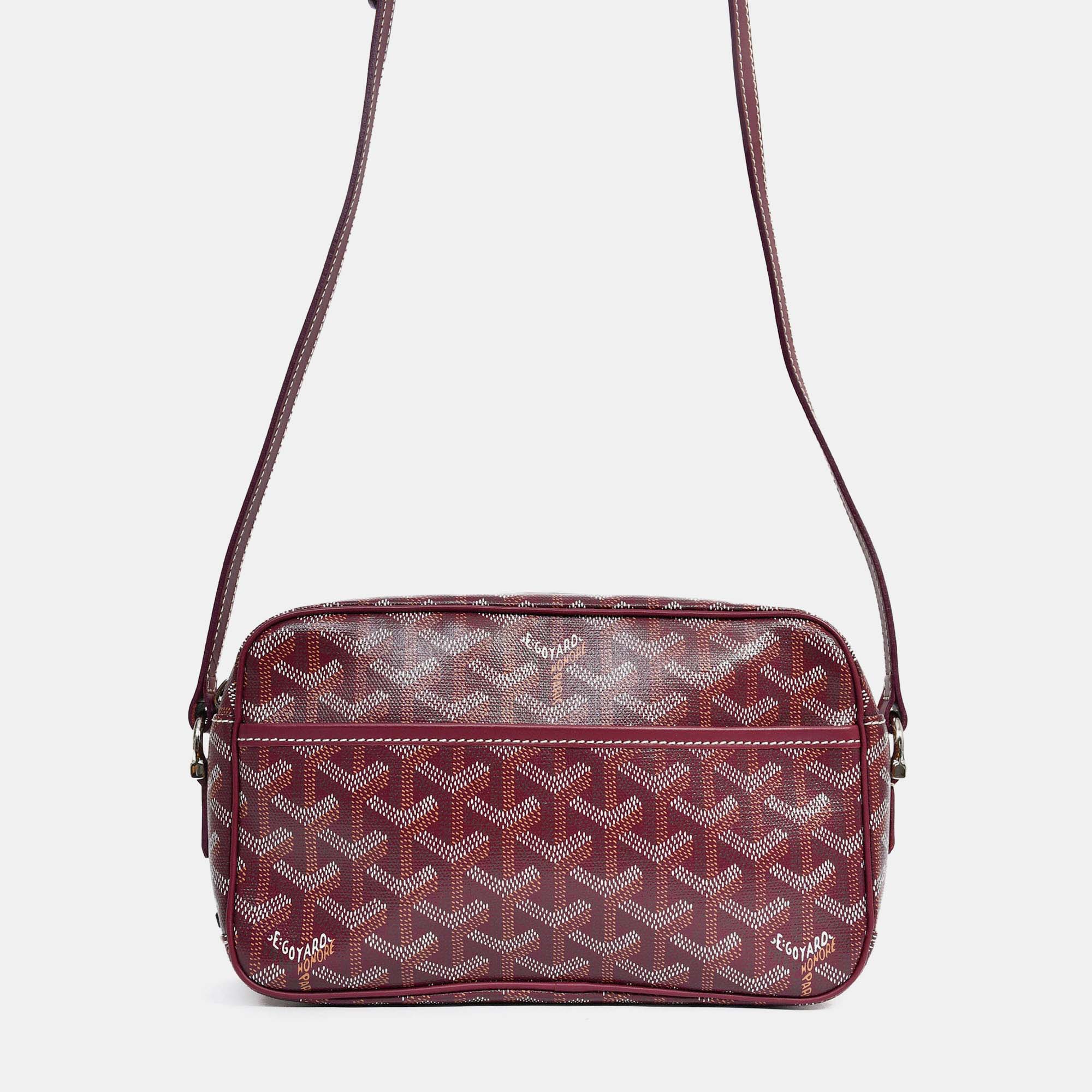 

Goyard Burgundy Goyardine Canvas Cap-Vert PM Crossbody Bag