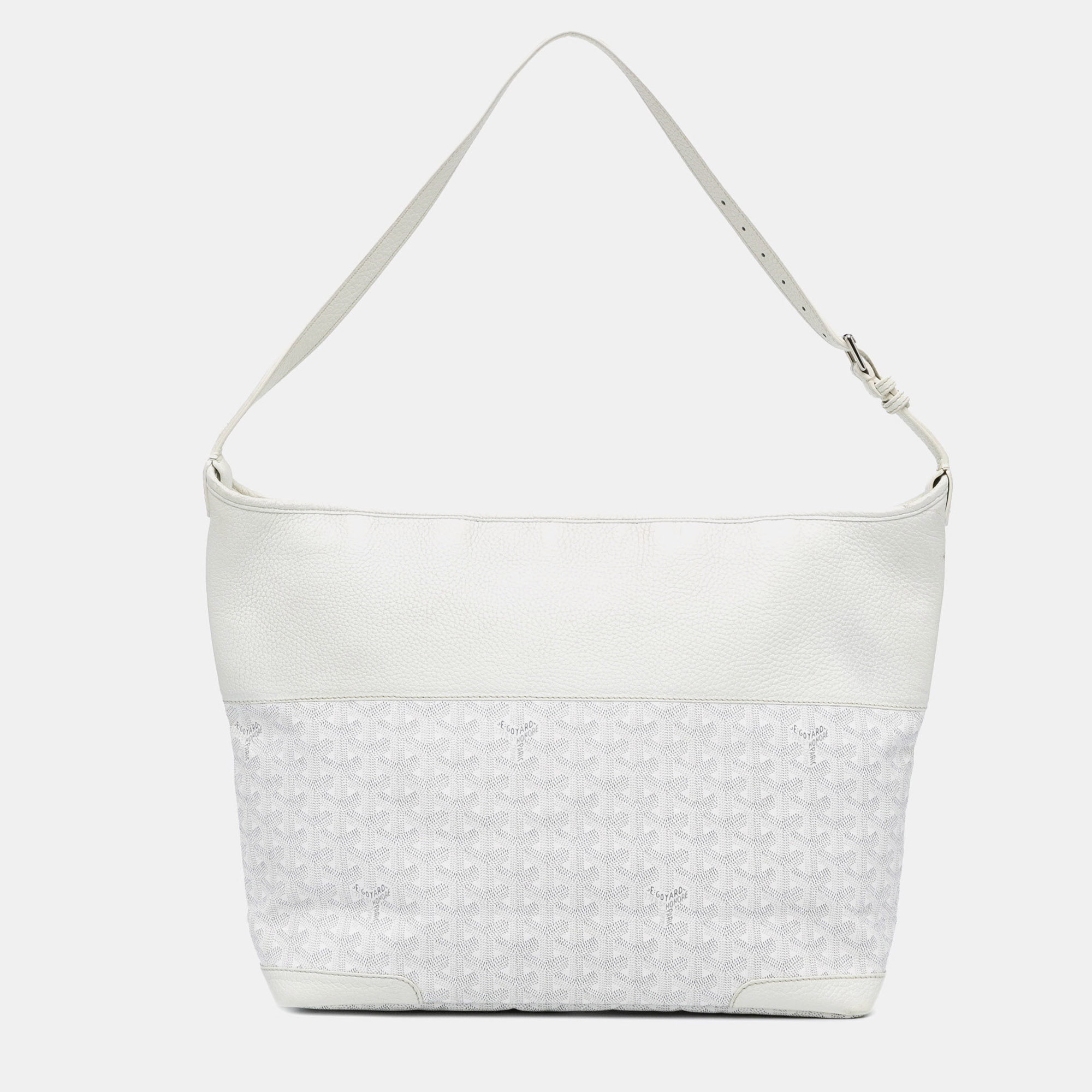 

Goyard White Goyardine Grenadine Hobo