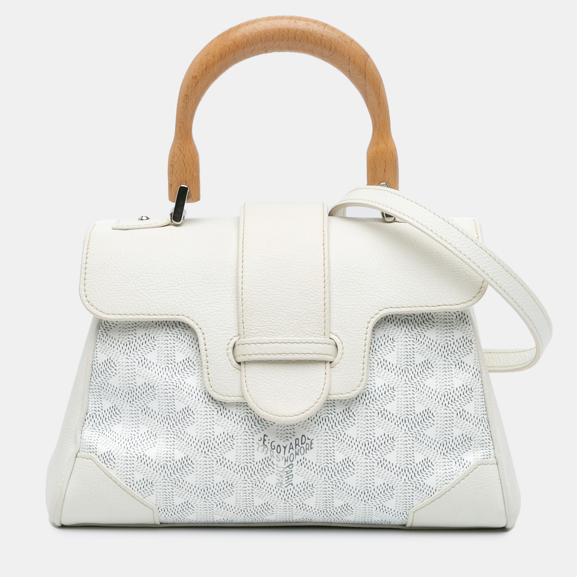 

Goyard White Mini Goyardine Saigon Souple