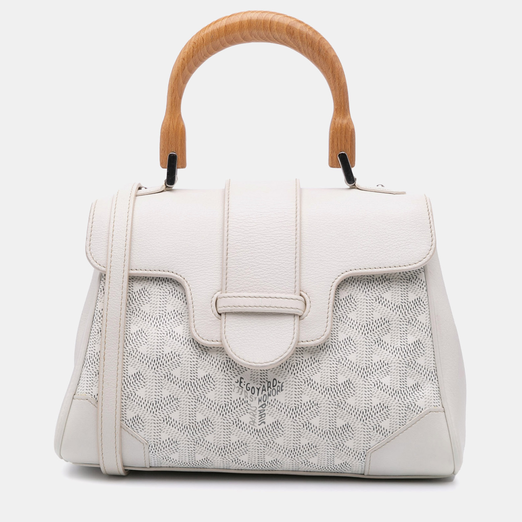 

Goyard White Mini Goyardine Saigon Souple