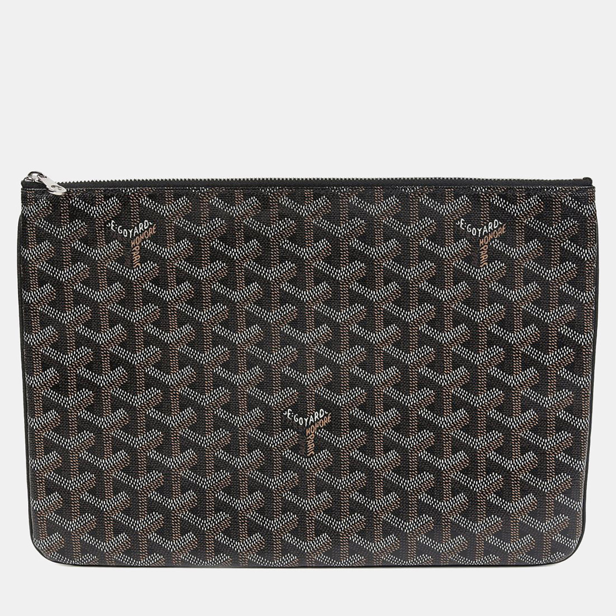 

Goyard Senat MM Black Canvas Clutch