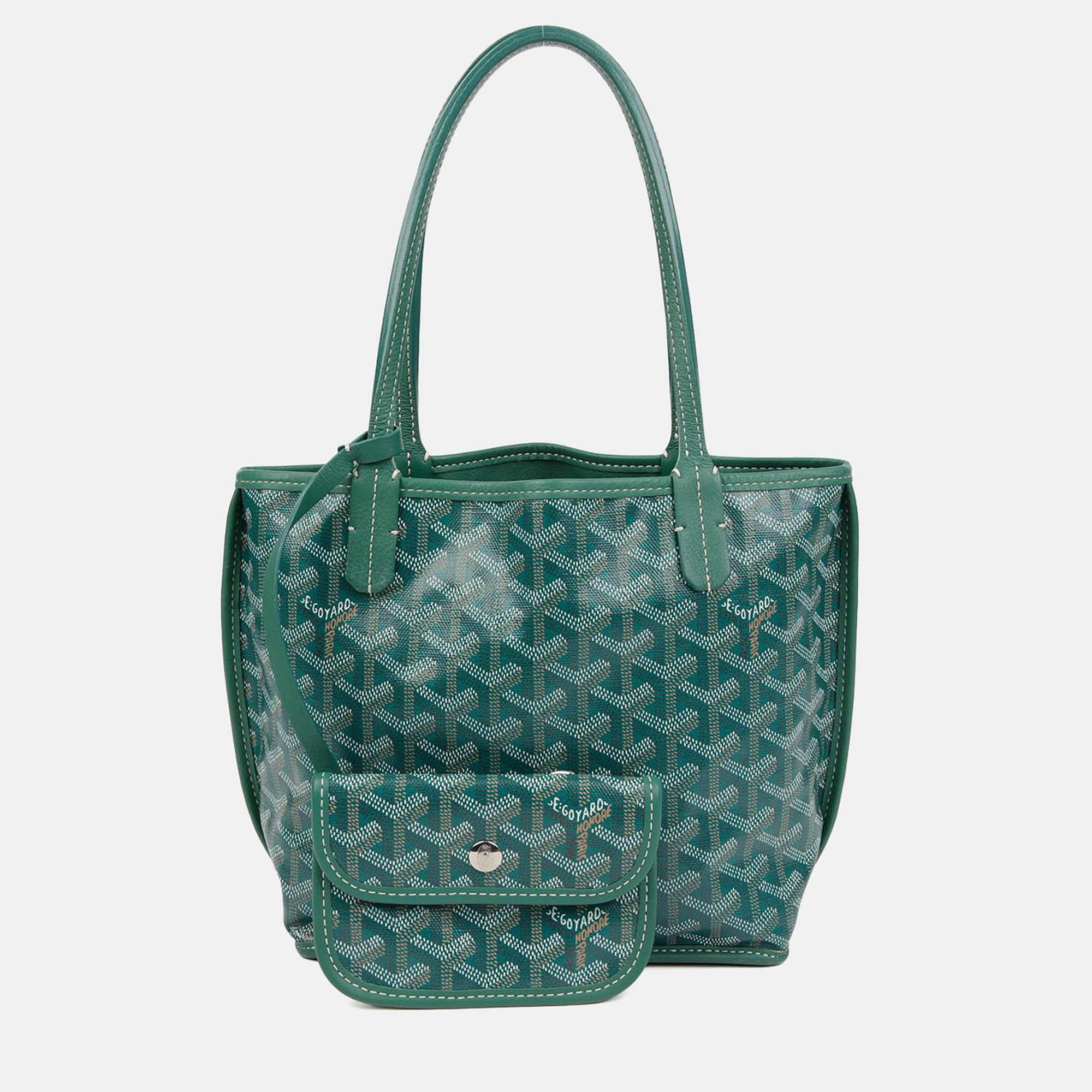 

Goyard Anjou Mini Green Coated Canvas Shoulder Bag