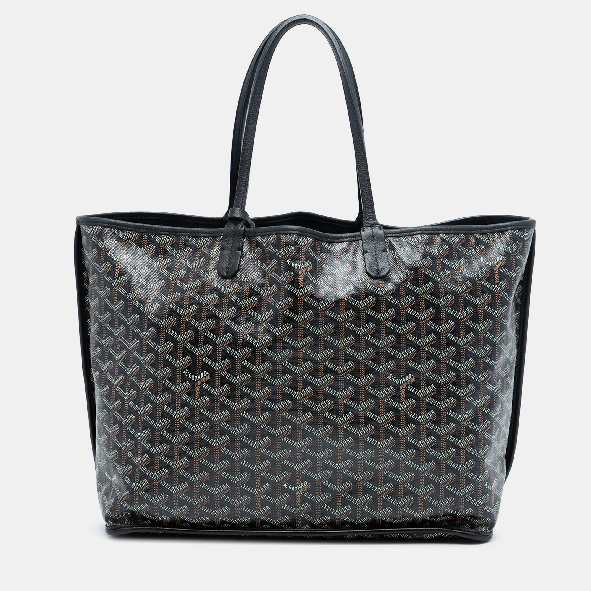

Goyard Black Goyardine Reversible Anjou PM