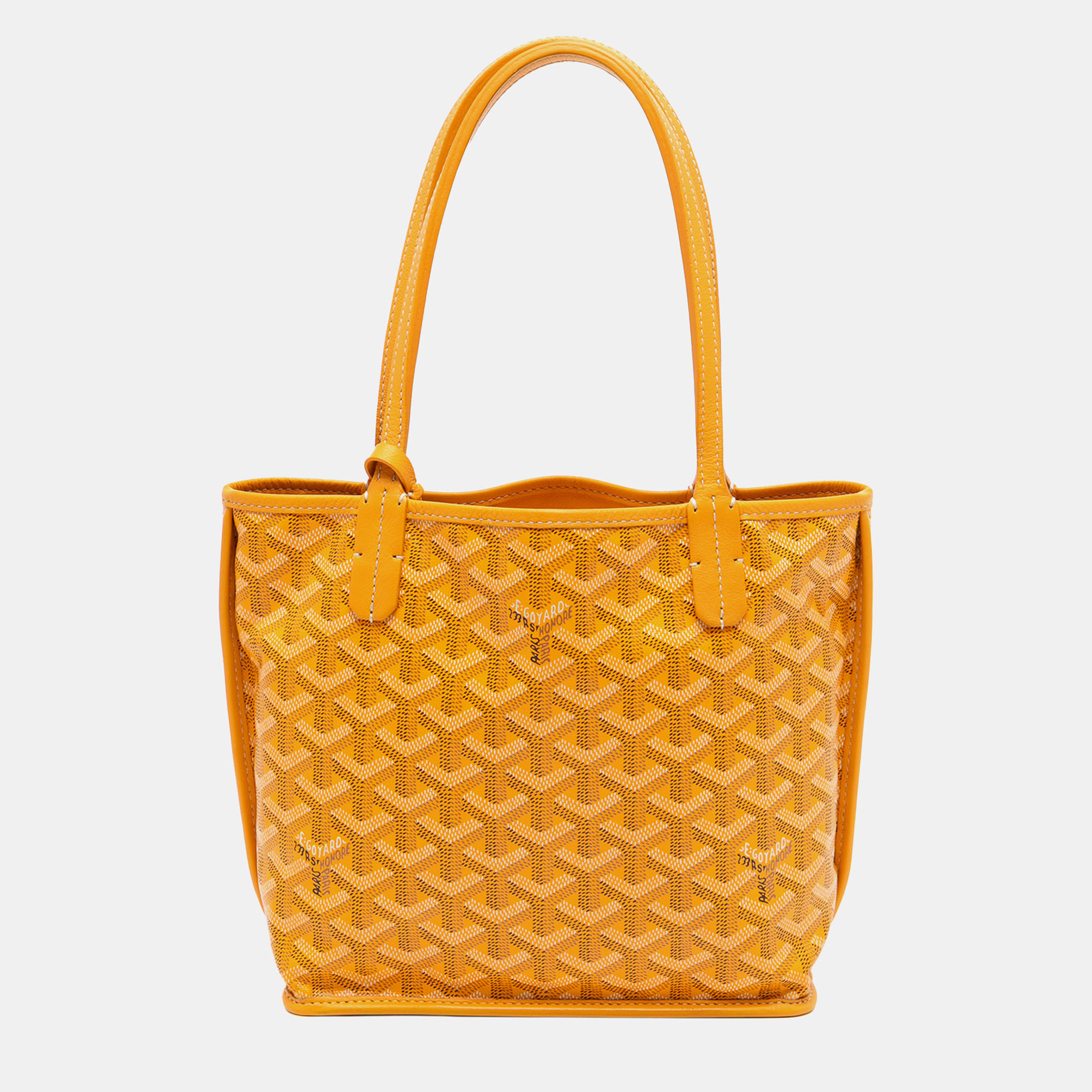 

Goyard Yellow Mini Goyardine Reversible Anjou