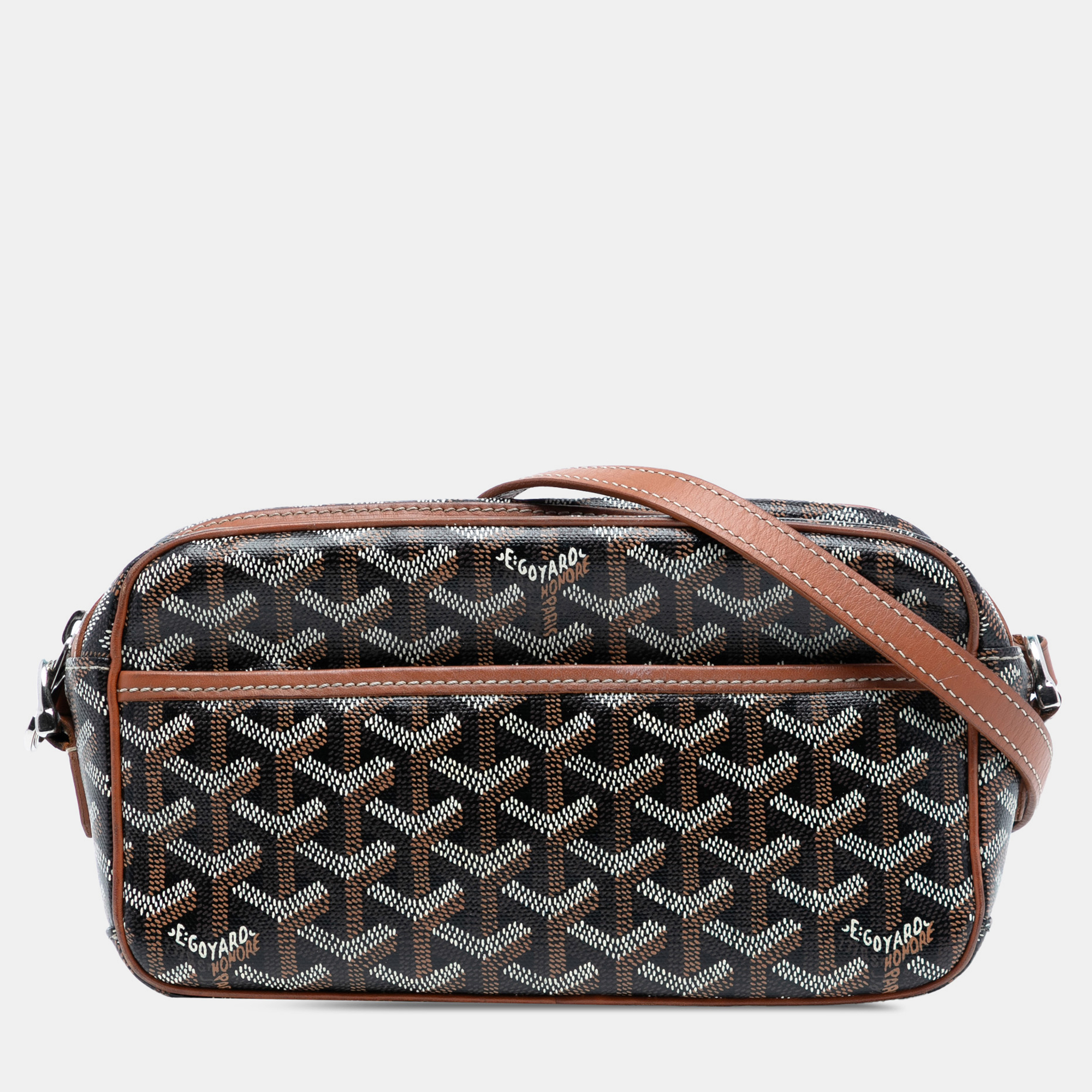 Pre-owned Goyard Ine Sac Cap Vert In Black