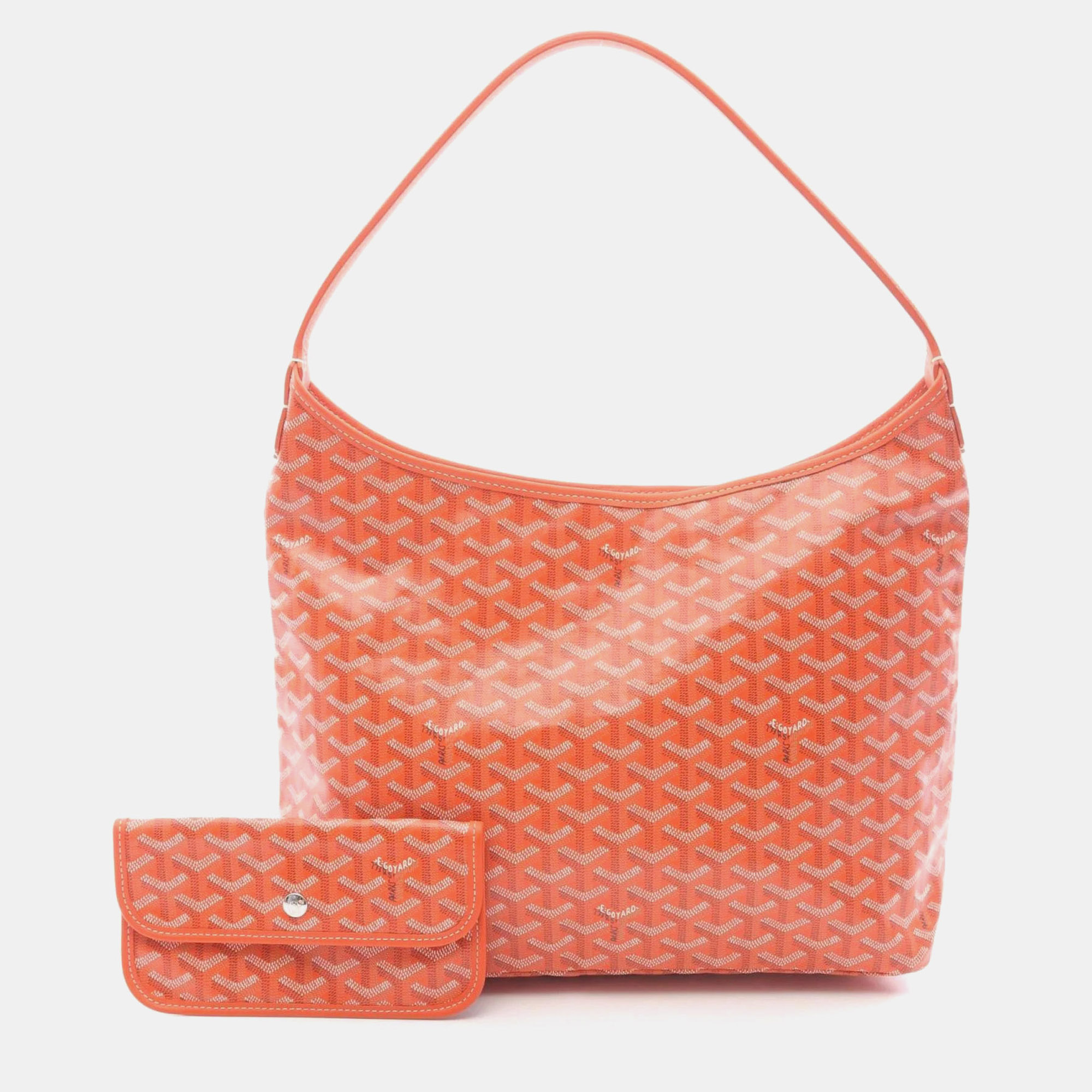 

Goyard Boheme Hobo Bag Shoulder Coated Canvas And Leather Orange Multicolor
