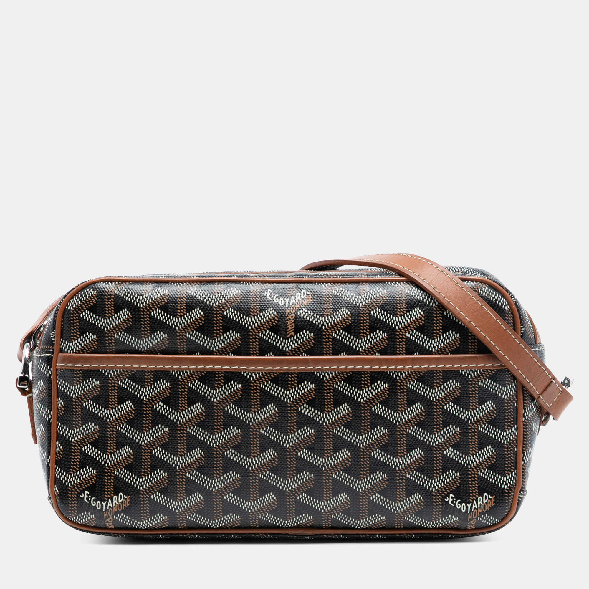 Pre-owned Goyard Ine Sac Cap Vert In Black