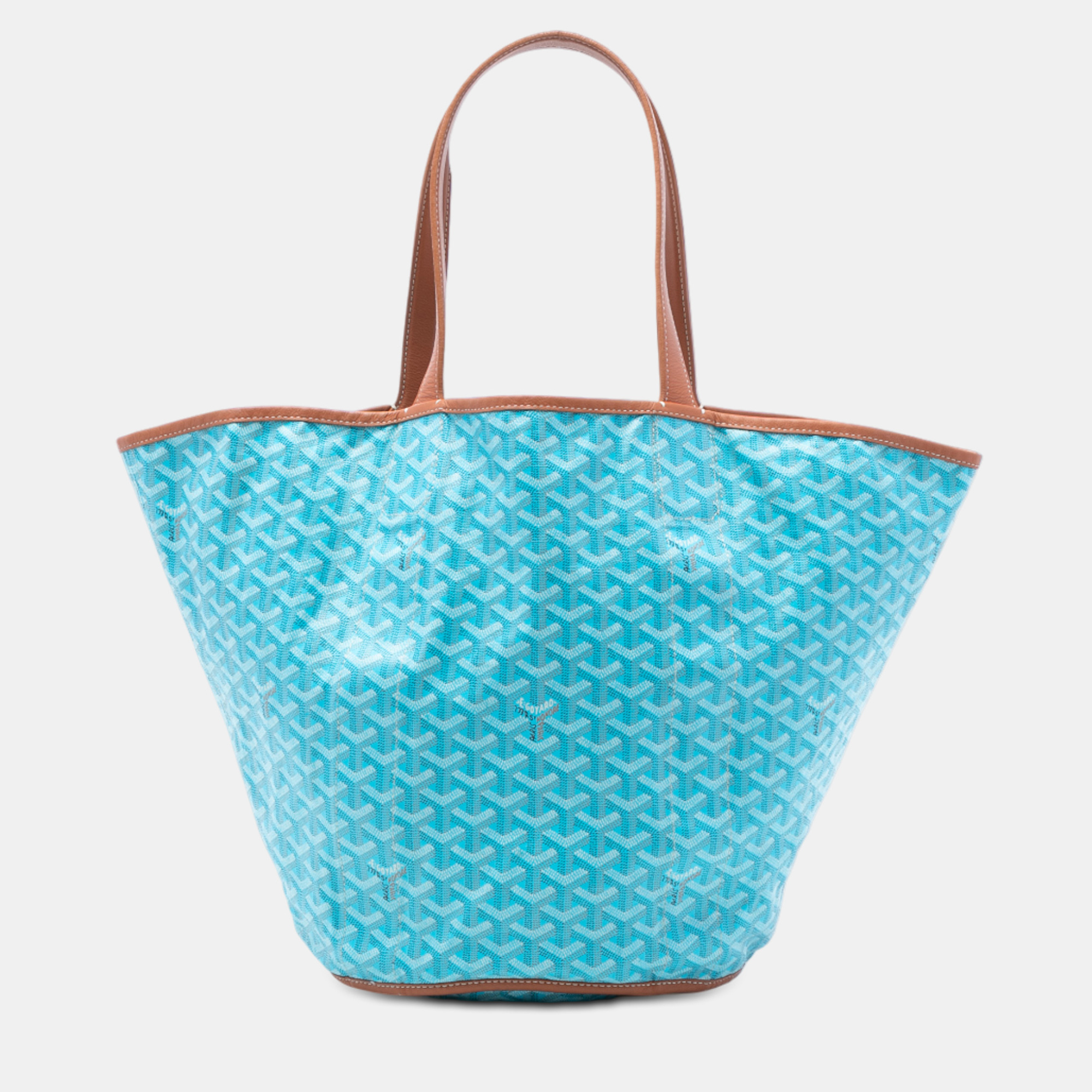 

Goyard Blue Goyardine Reversible Belharra Tote