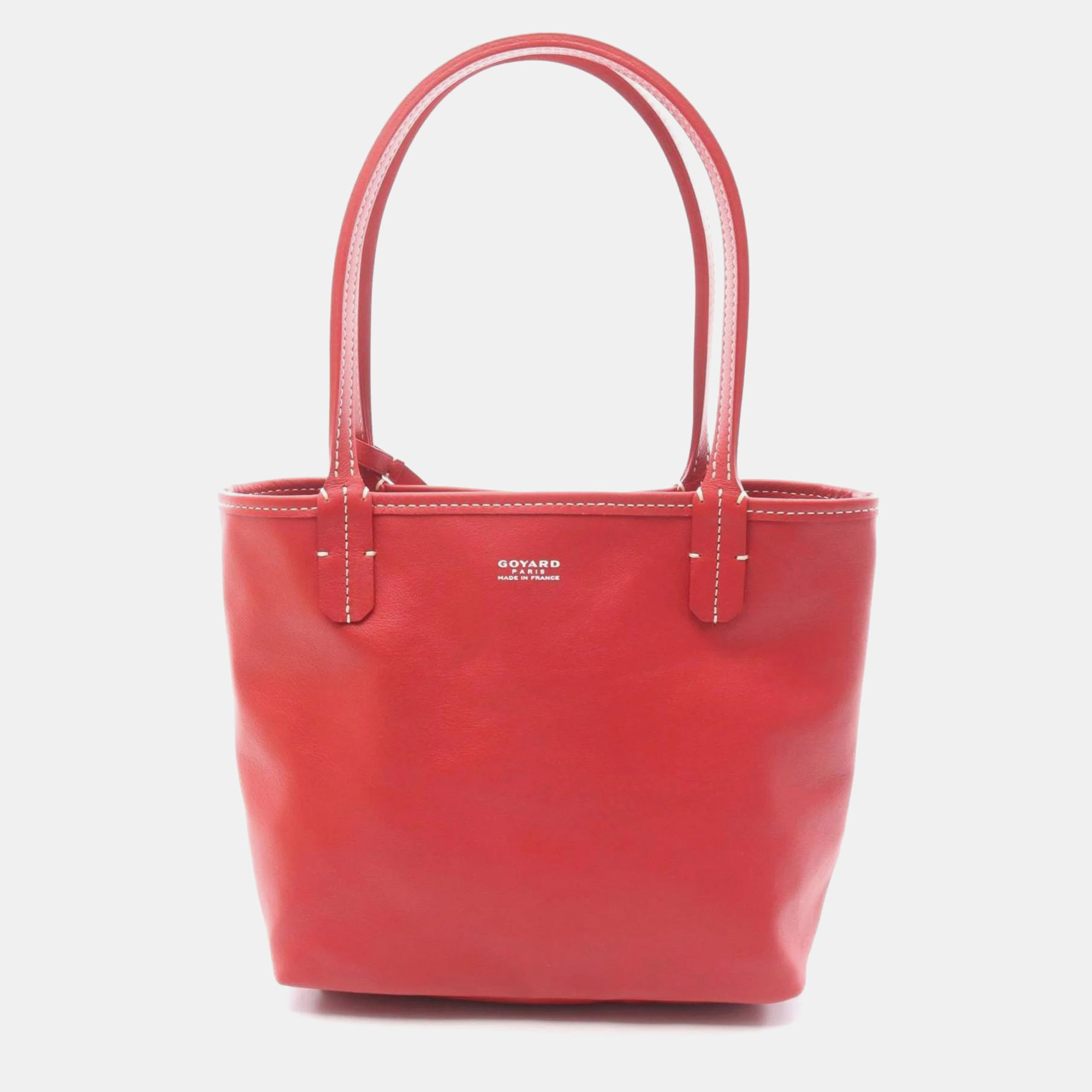 

Goyard Anjou Mini Handbag In Coated Canvas And Leather Red Multicolored