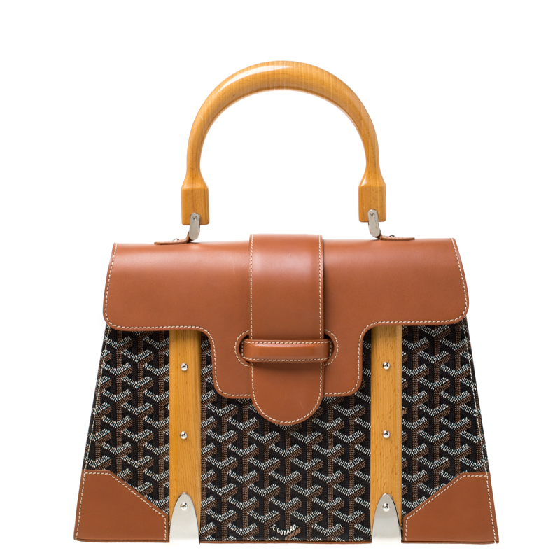 Goyard Brown/Cognac Coated Canvas and 