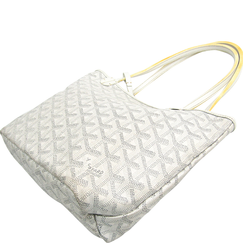 

Goyard White Coated Canvas Saint Louis Tote
