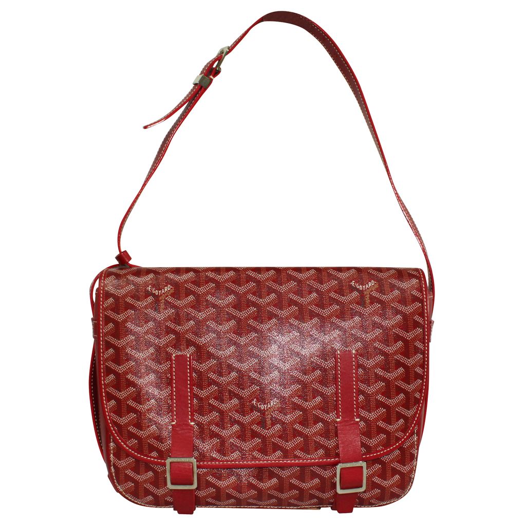goyard Belvedere MM PM red tote messenger bag Only One On  EVER  authentic
