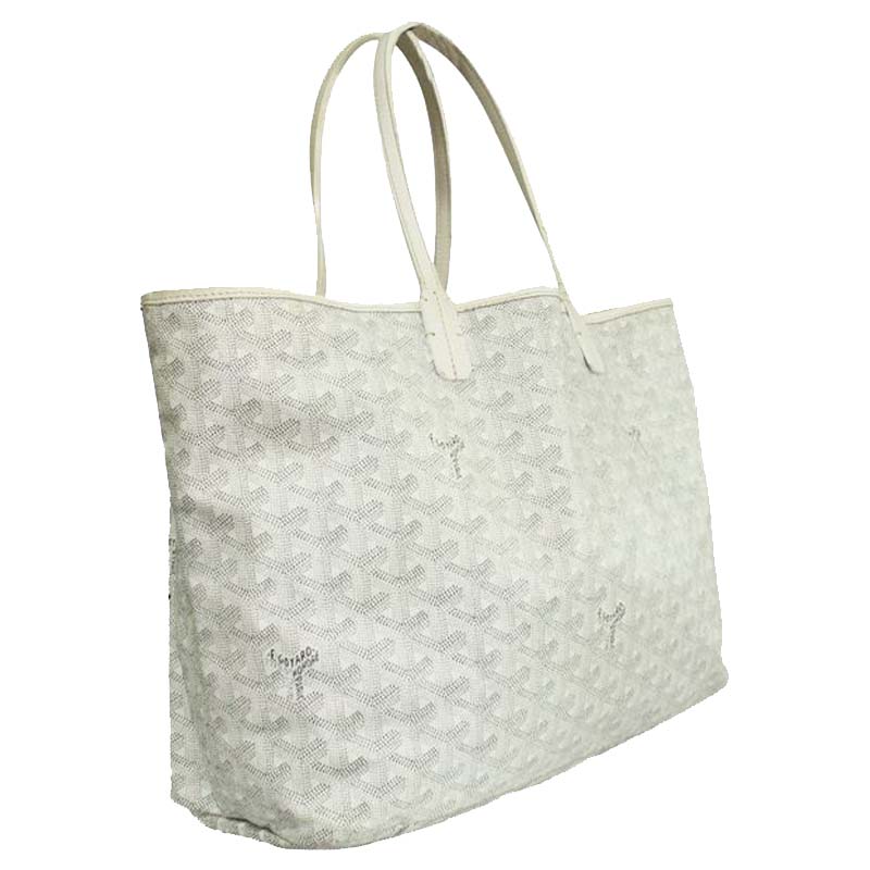 

Goyard White Goyardine Coated Canvas St.Louis GM Bag