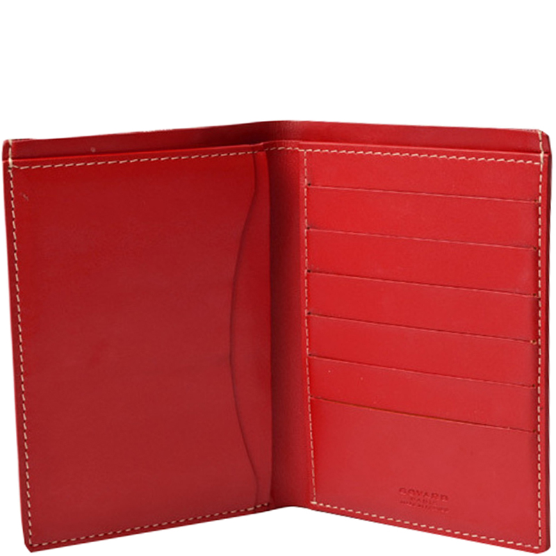 

Goyard Red Calfskin Leather Long Wallet