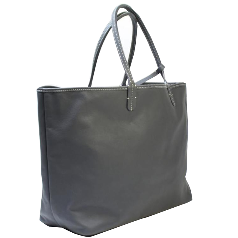 

Goyard Gray Coated Canvas Leather Tote Bag, Grey