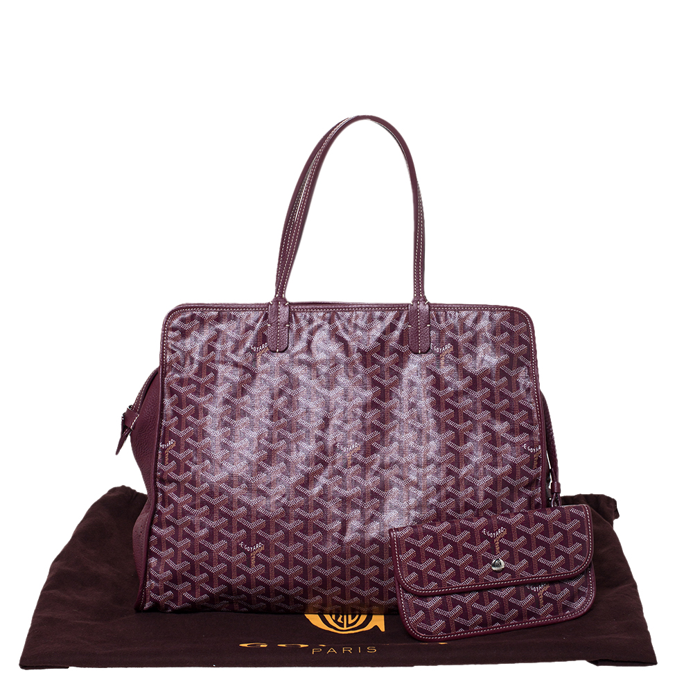 Hardy cloth satchel Goyard Burgundy in Cloth - 29741480