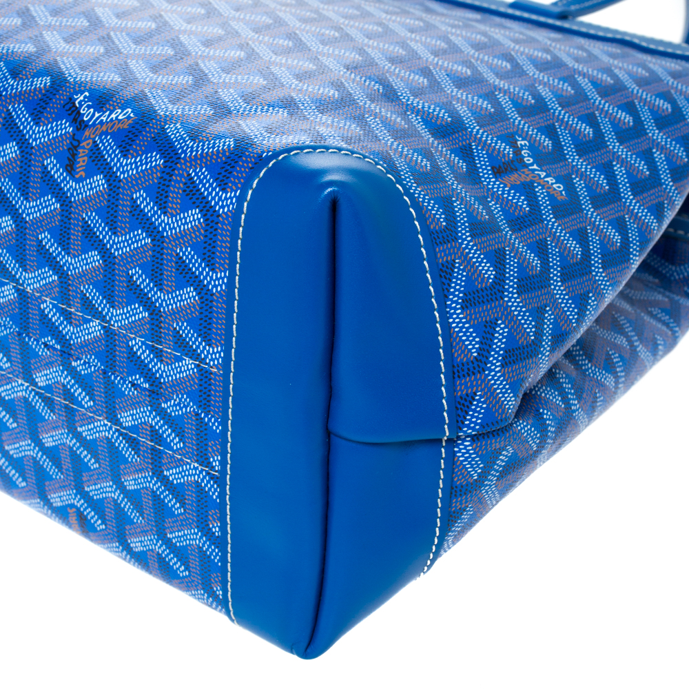 Goyard Blue Goyardine Bellechasse PM Bag – The Closet