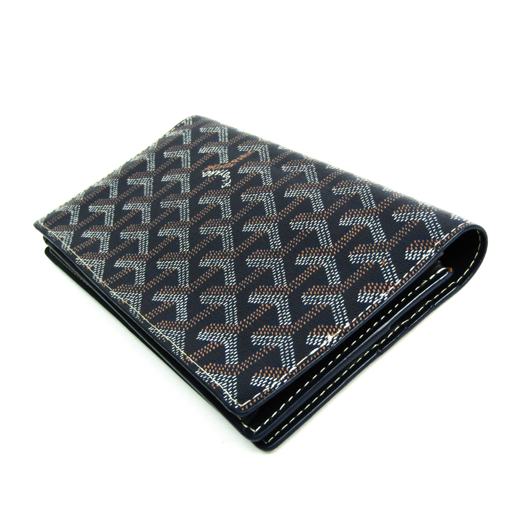 

Goyard Navy Blue Coated Canvas Richelieu Wallet