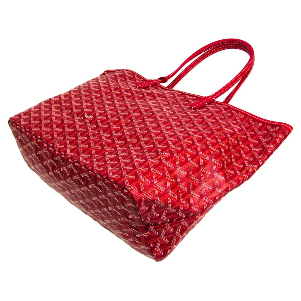 

Goyard Red Coated Canvas St. Louis Tote PM Bag
