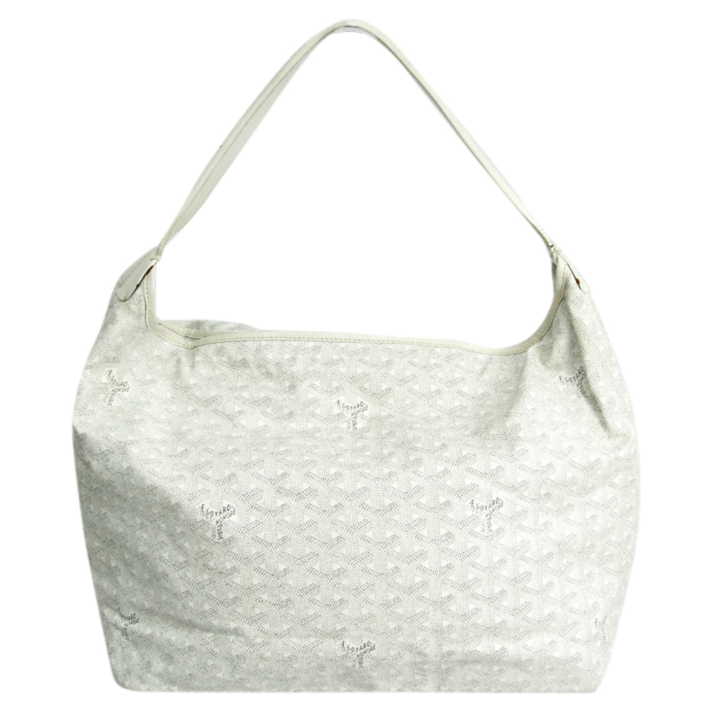Click to view more detailed imagery on our partner's website Pre-owned Goyard White Coated Cavas Fidji Bag