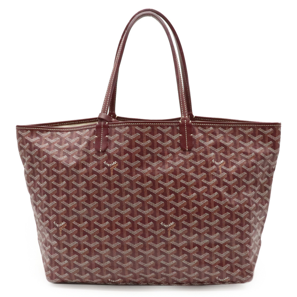 Click to view more detailed imagery on our partner's website Pre-owned Goyard Line Coated Canvas St. Louis Tote Pm Bag In Burgundy