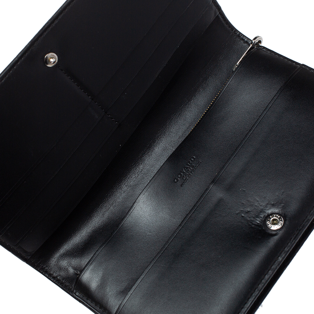 

Goyard Black Goyardine Coated Canvas and Leather Richelieu Wallet