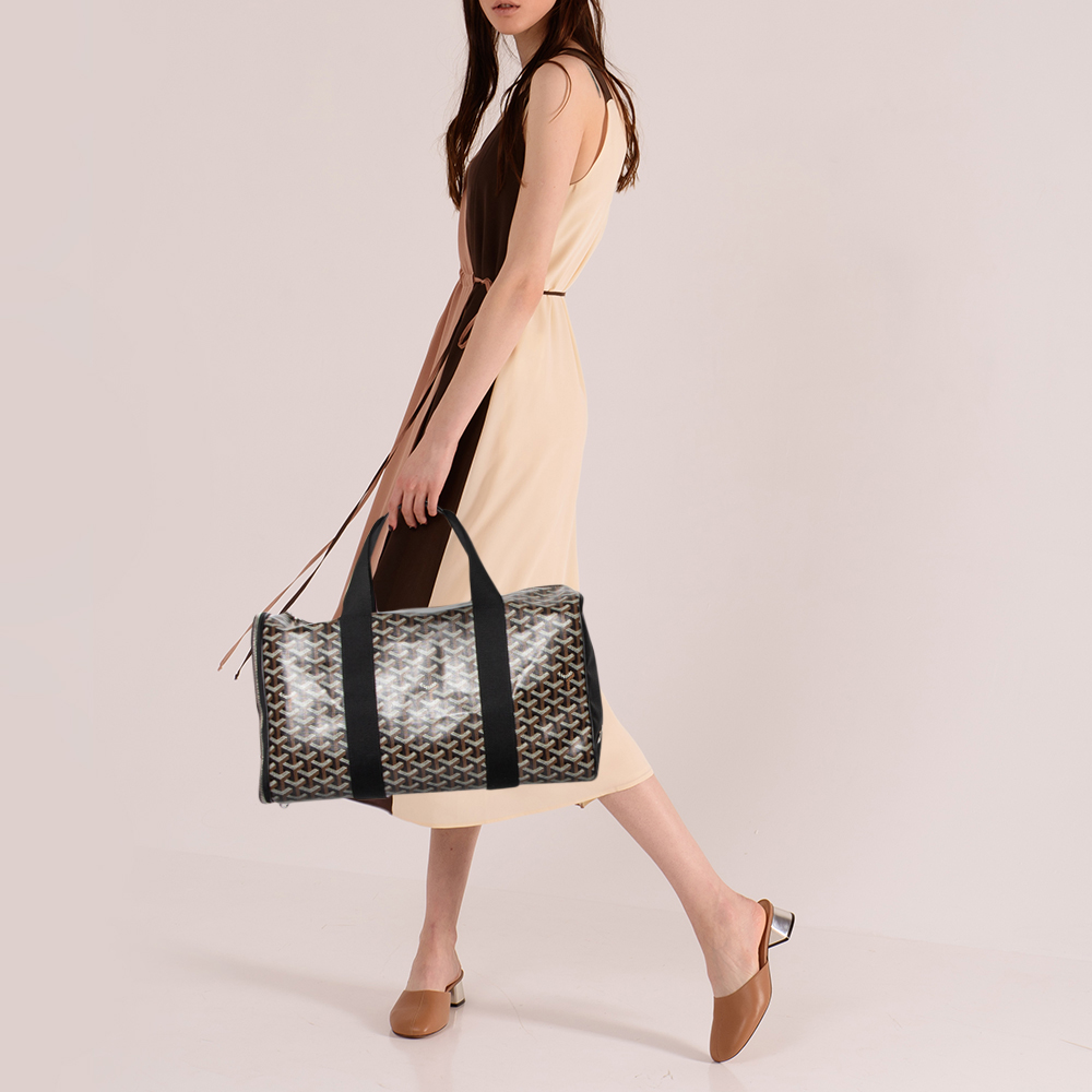 

Goyard Black Goyardine Coated Voltigeur MM Bag
