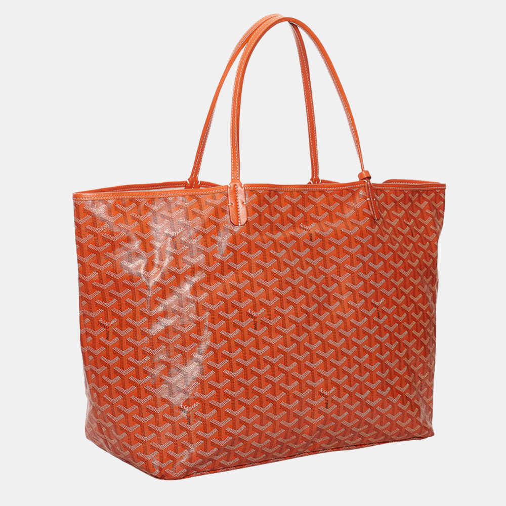 

Goyard Orange Canvas Goyardine Saint Louis GM Tote Bag