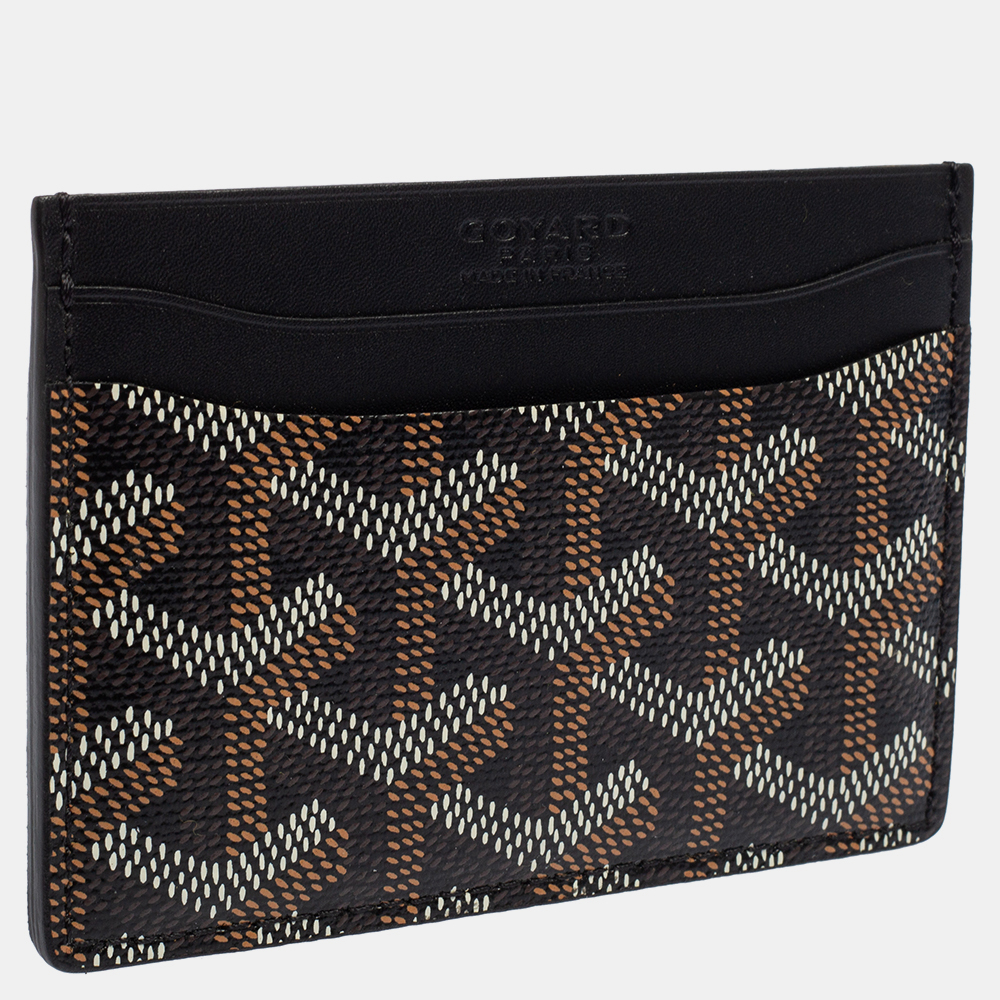 

Goyard Black Goyardine Coated Canvas and Leather Saint Sulpice Card Holder