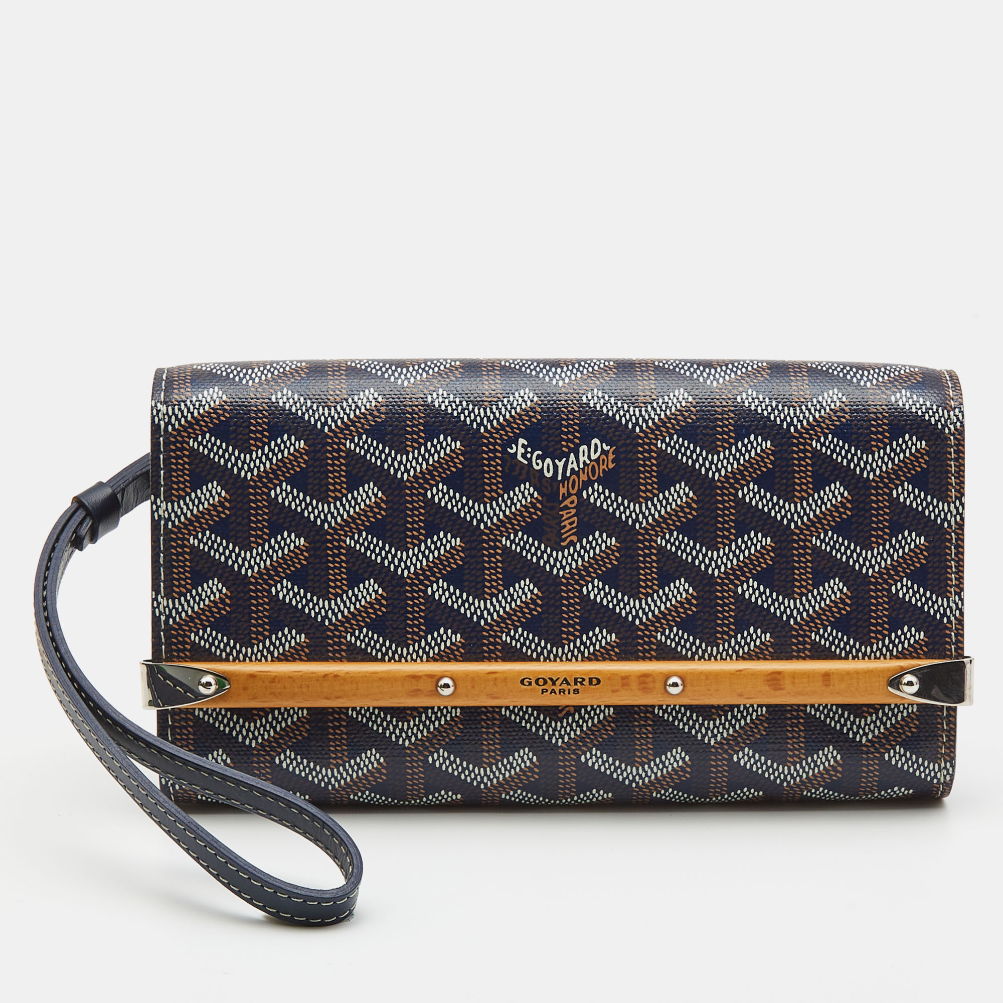 Pre-owned Goyard Ine Coated Canvas And Leather Mini Monte Carlo