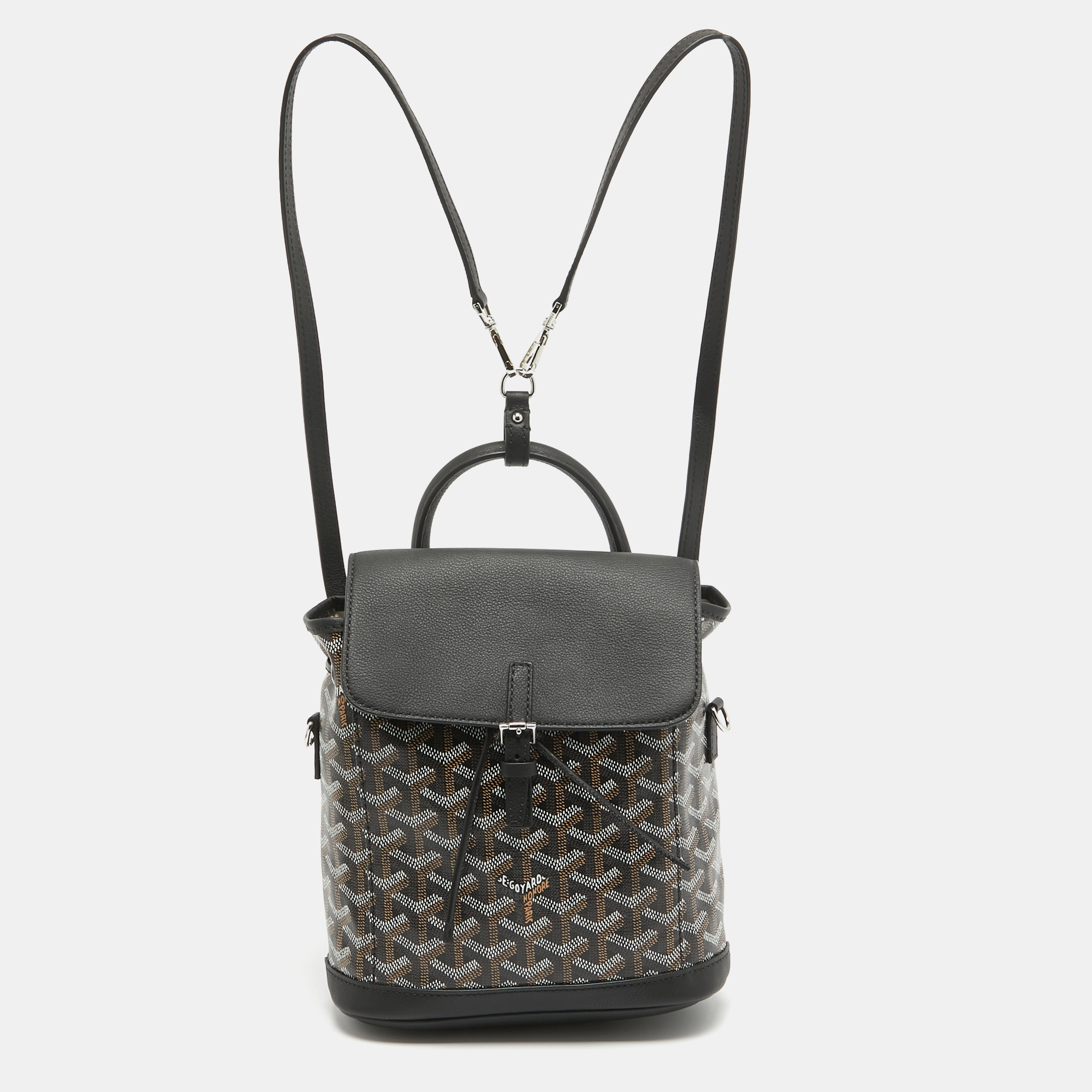 

Goyard Black Goyardine Coated Canvas and Leather Mini Alpin Backpack