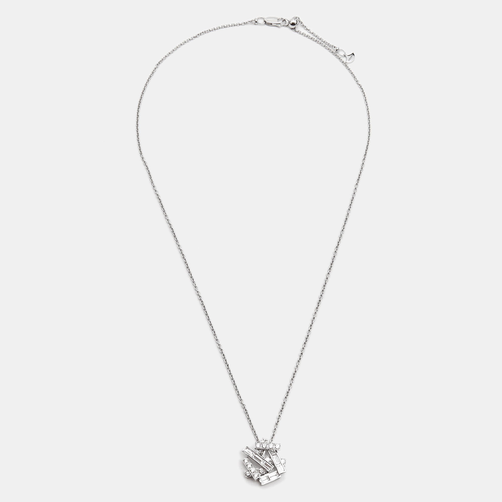 

Graff Threads Diamonds 18k White Gold Pendant Necklace