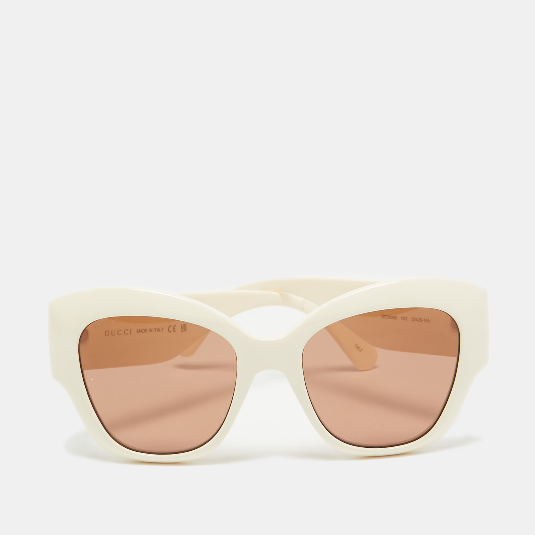 

Gucci Off White/Brown GG0808S GG Marmont Butterfly Sunglasses