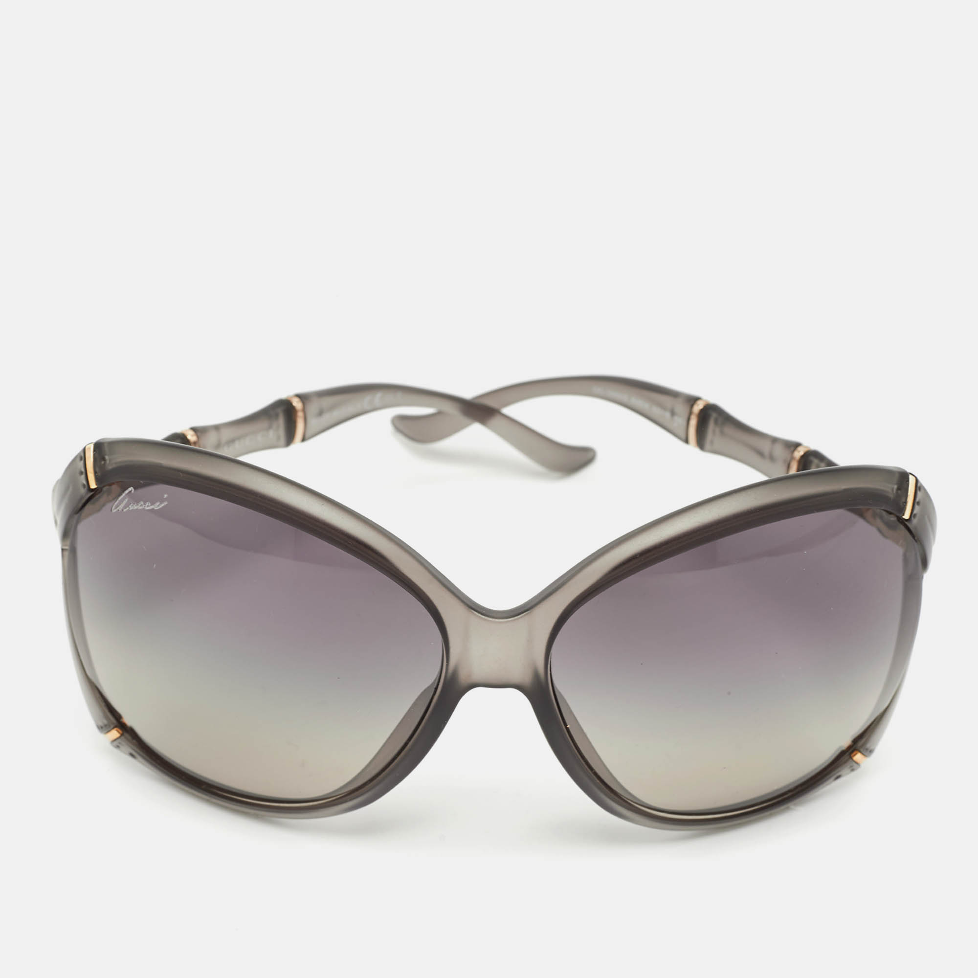 

Gucci Grey Gradient GG3509/S Bamboo Oversized Sunglasses